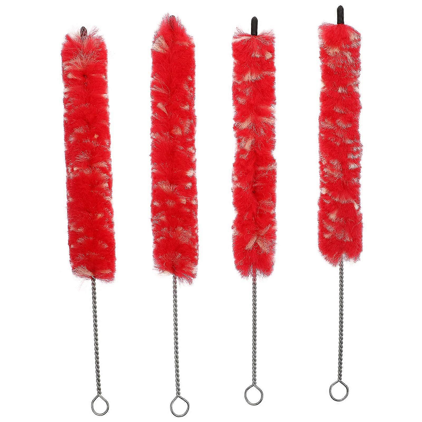Clarinet Cleaning Brush with Soft Plush Bristles for Wind Instruments 4 Pcs Set