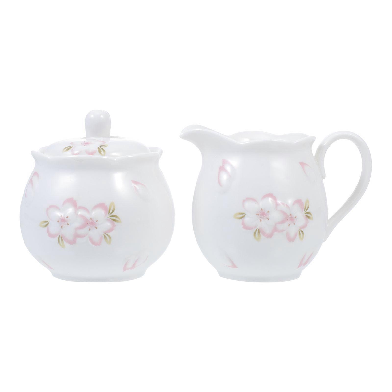 Coffee And Sugar Container Set Sugar Pot Heat Insulation 12X7.5CM Ceramic Party present 1Set