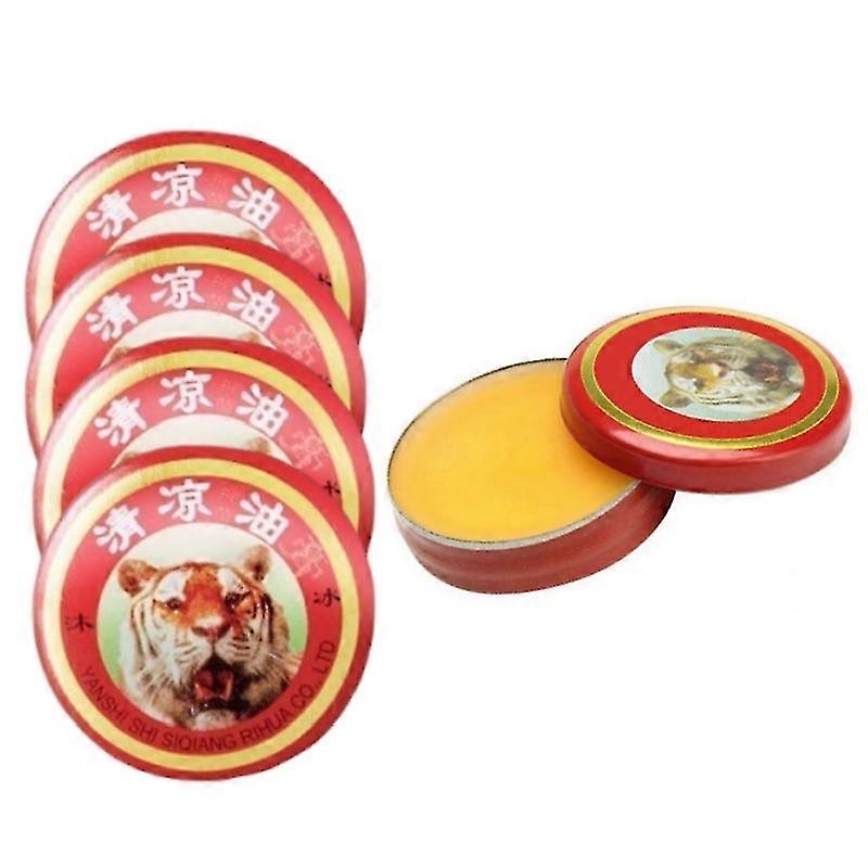 3/5/10pcs Tiger Essential Oil Balm Muscle Massager for Refresh Cold Headache Dizziness