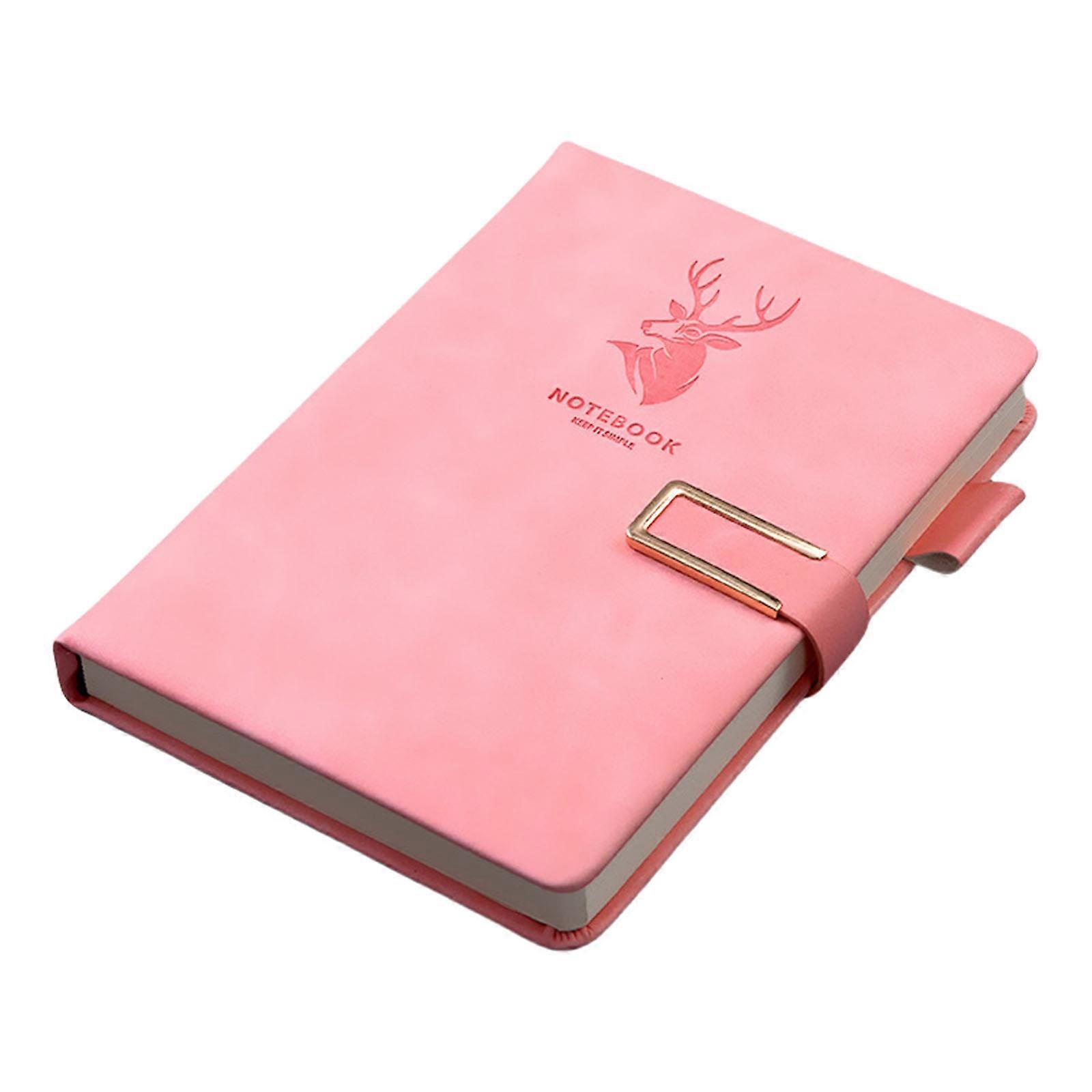 Multifunctional Notebook Business Notepads Stationery Notebooks Thick Journal Notebook Meeting Notepads for Office pink