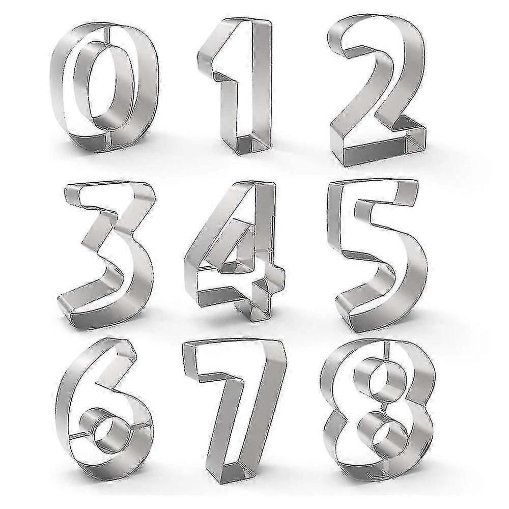 9 Stück Ziffer Ausstechformen Form Set