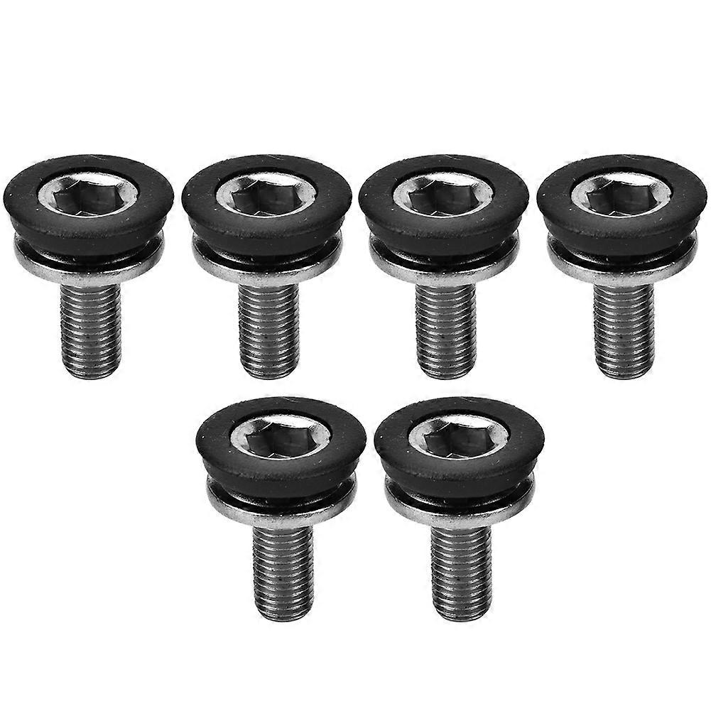 6Pcs Waterproof Square Hole Center Shaft Crank Screw Bicycle Accessory for Mountain Bike