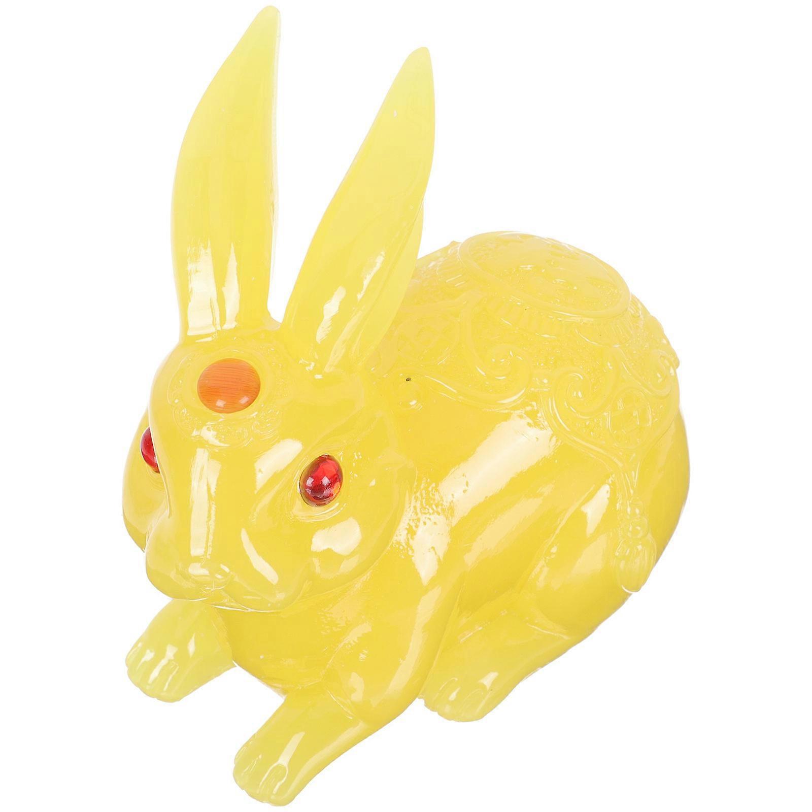 Bunny Cute Figurine Photo Prop Easter Party 8x7.5cm Resin 1Set