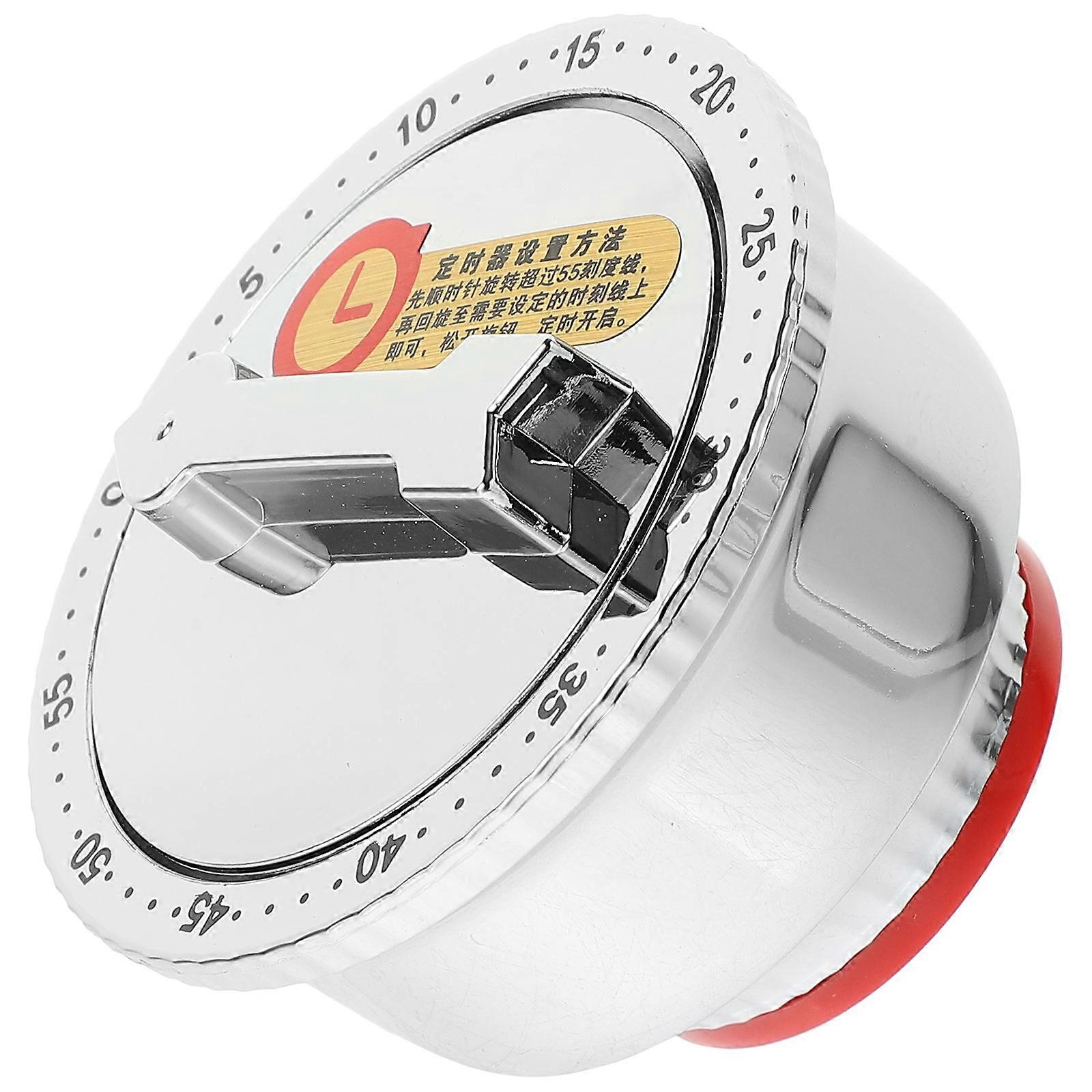 Kitchen Timer Mechanical Countdown Timing Cooking Baking Gaming White 7X7X5CM 1Pack