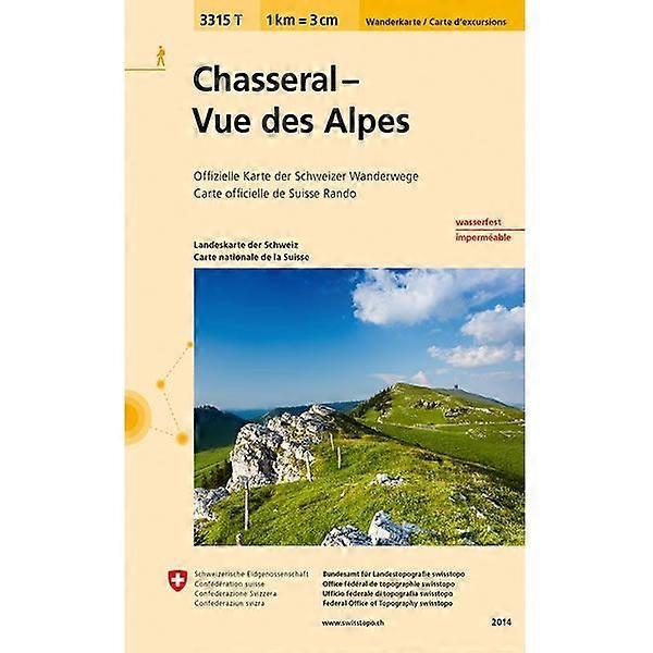 Chasseral - Vue Des Alpes Walking Map 3315t