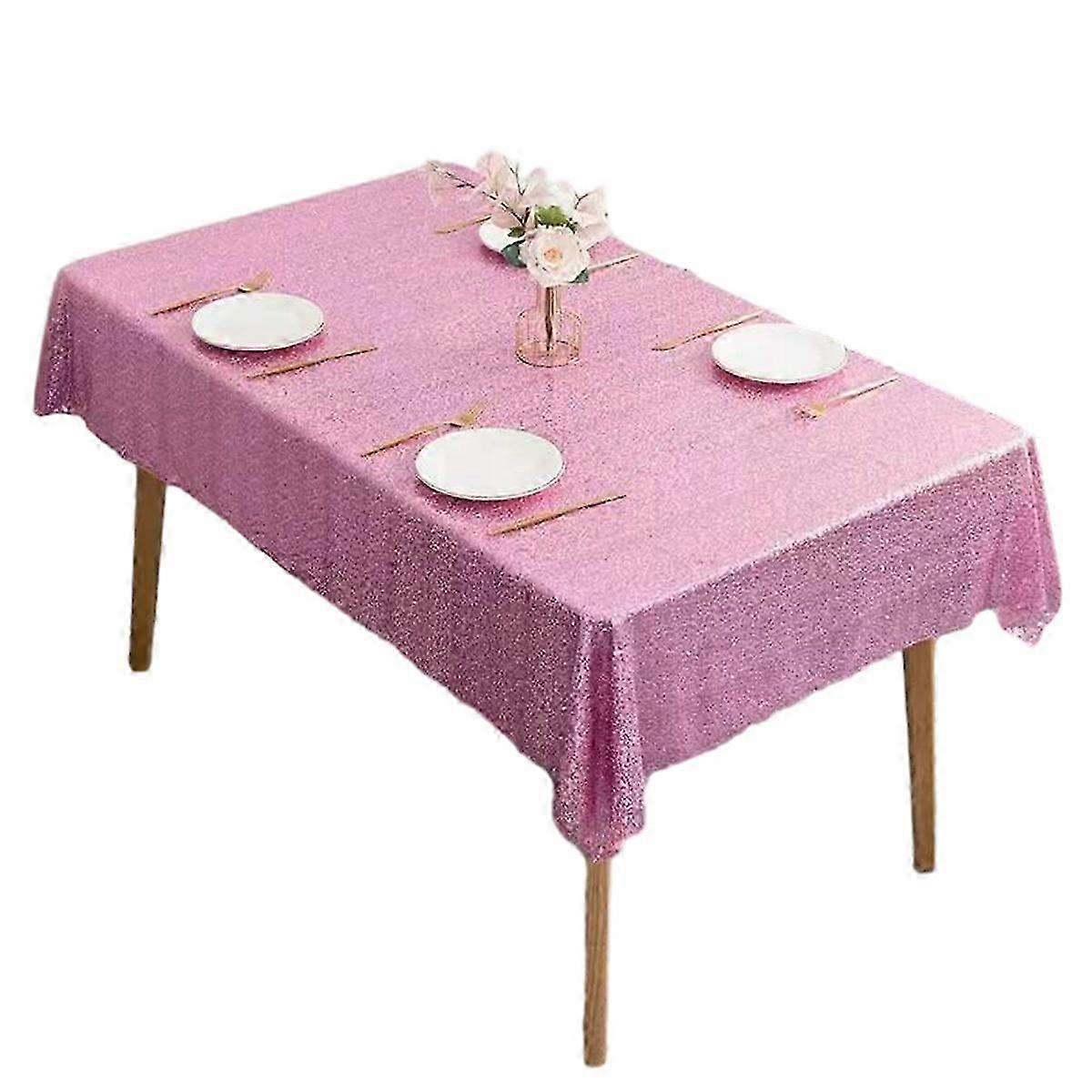 Glitter Tablecloth for Parties - Laser Rectangular Tablecloth Set
