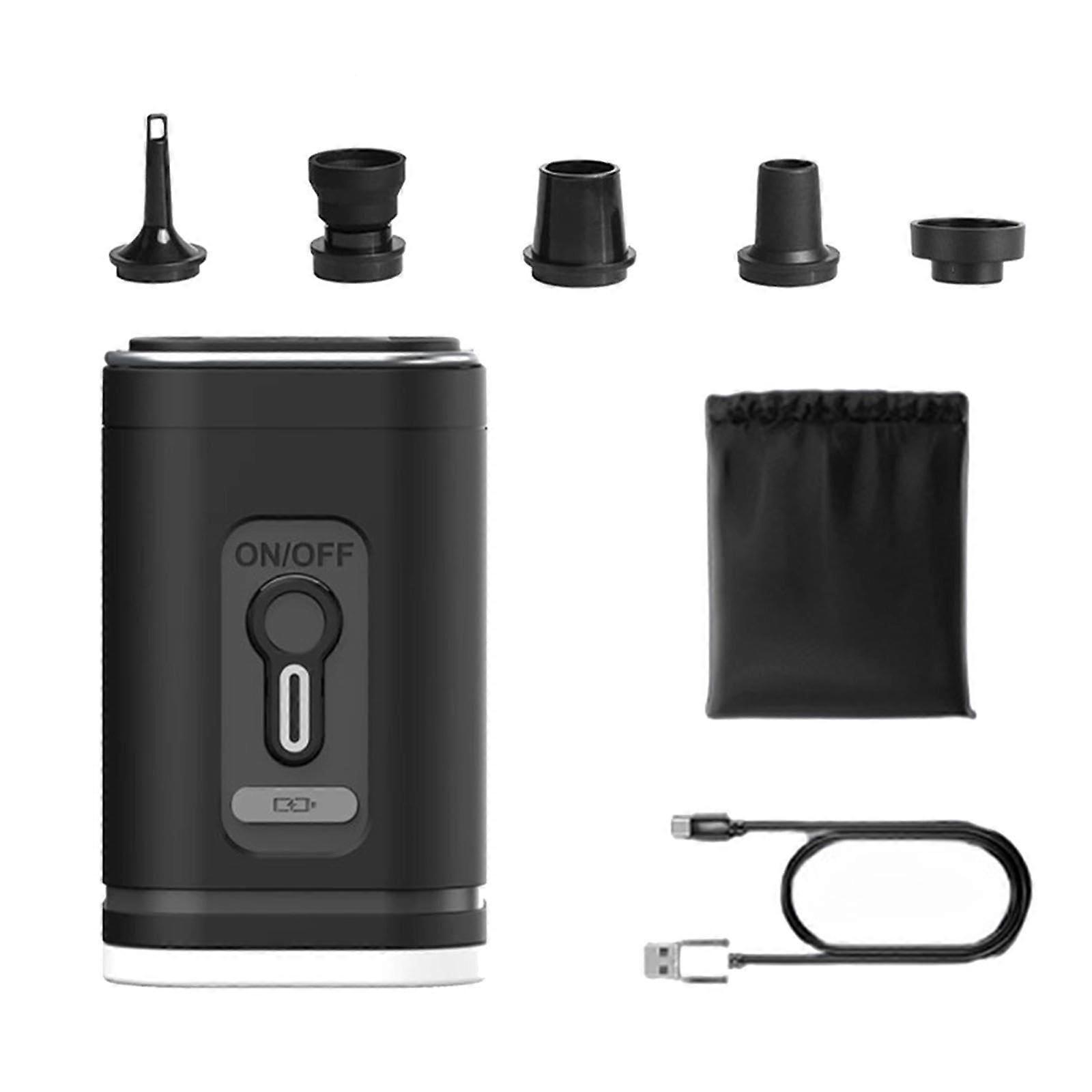 Mini Electric Air Pump for Camping - Portable Inflate and Deflate Pump for Inflatable Sofa, Raft, and Pool Toys
