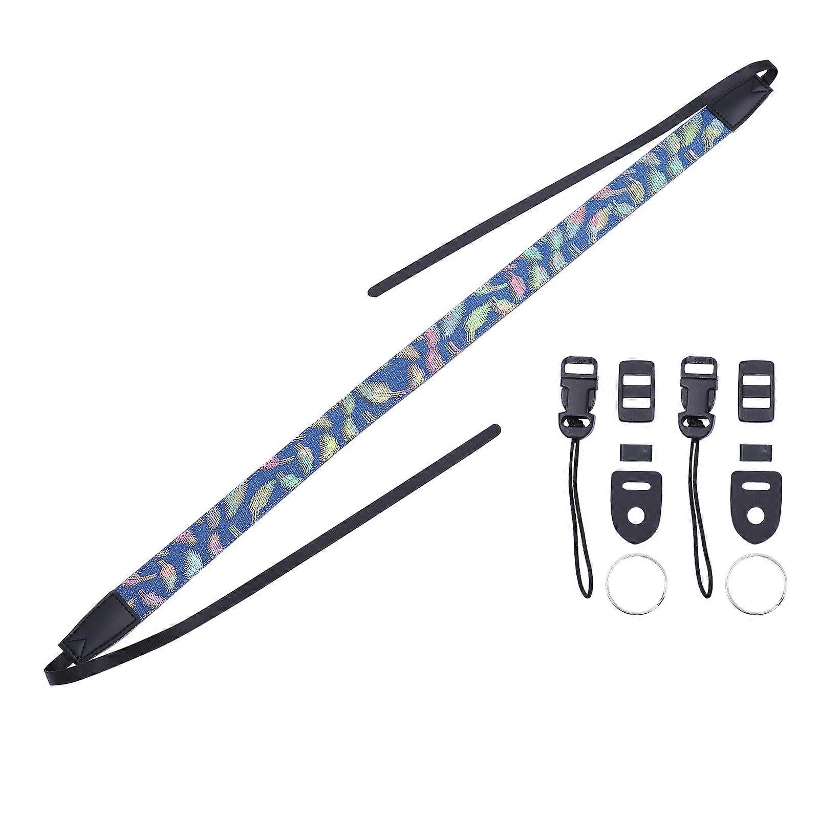 Sewing Process Camera Strap Rope Blue 140x3cm Adjustable Length For Daily Use By Photographers 1Pcs