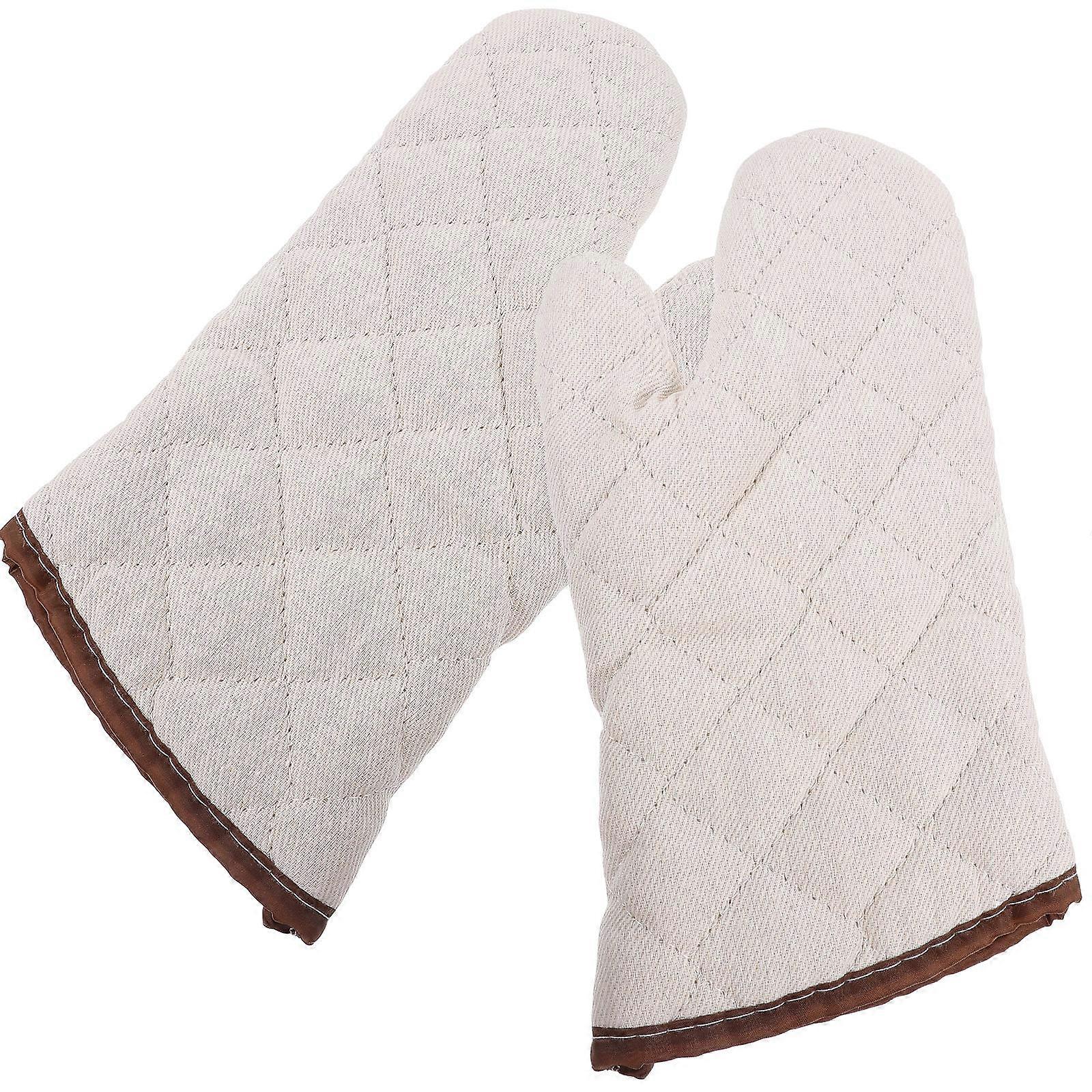 Heat Resistant Baking Gloves for Kitchen – Stylish, Slip Grip Scald Mittens – Comfortable Oven Gloves for All Hand Sizes, Left or Right Hand Use