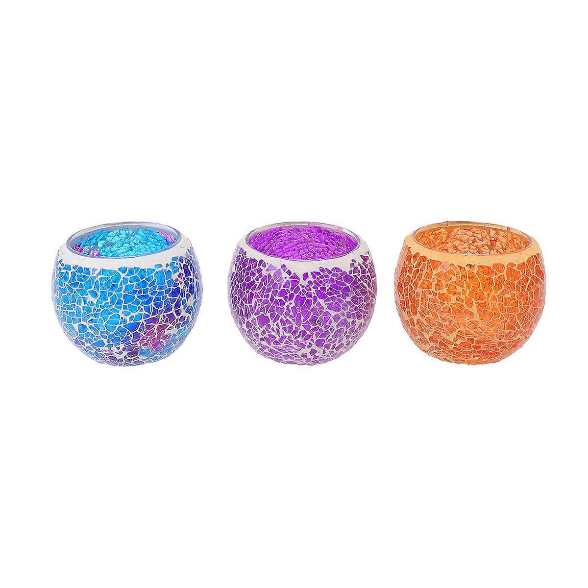 Tea Light Holders Assorted Candle Holder Home Decoration Atmosphere Adjustment For Cafe 3Pcs