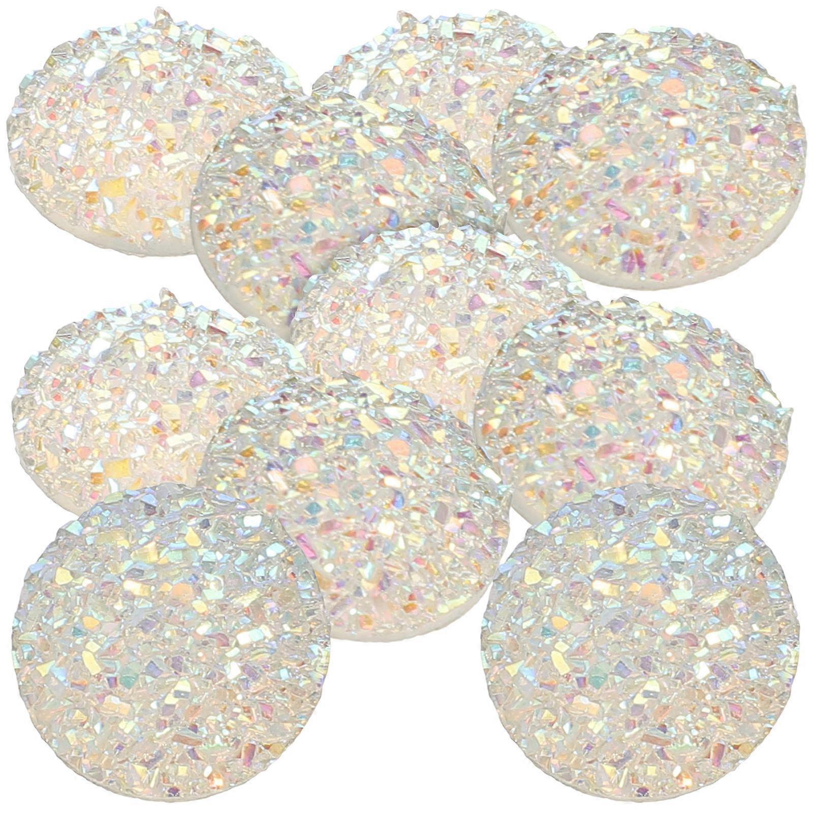 Resin Rhinestone Flatback Resin Rhinestones Accessories Round 1.4x1.4cm Craft 100Pcs