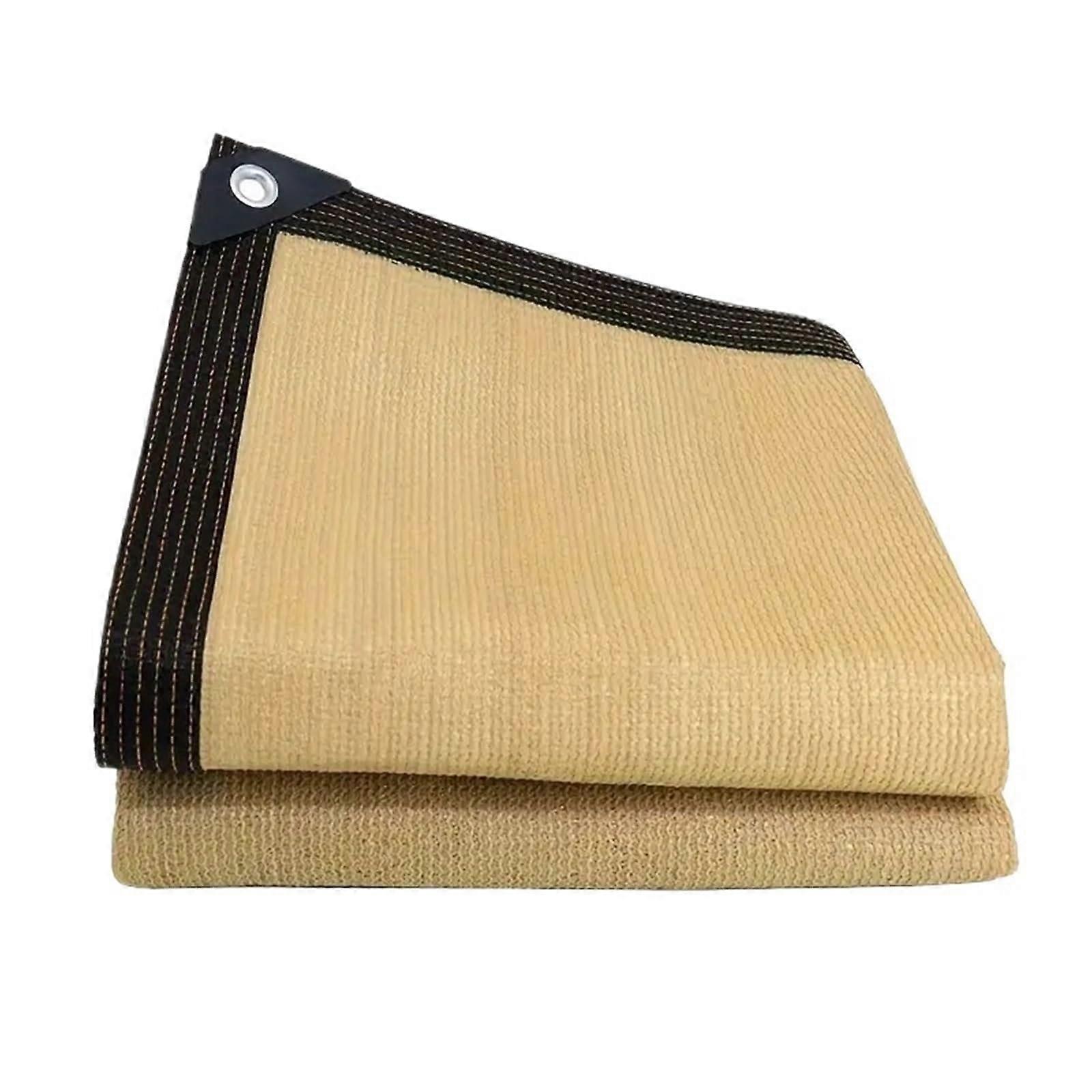 HDPE Sun Shade Sail 2x3m Beige, UV Protection Garden Canopy for Patio, Balcony, and Carport