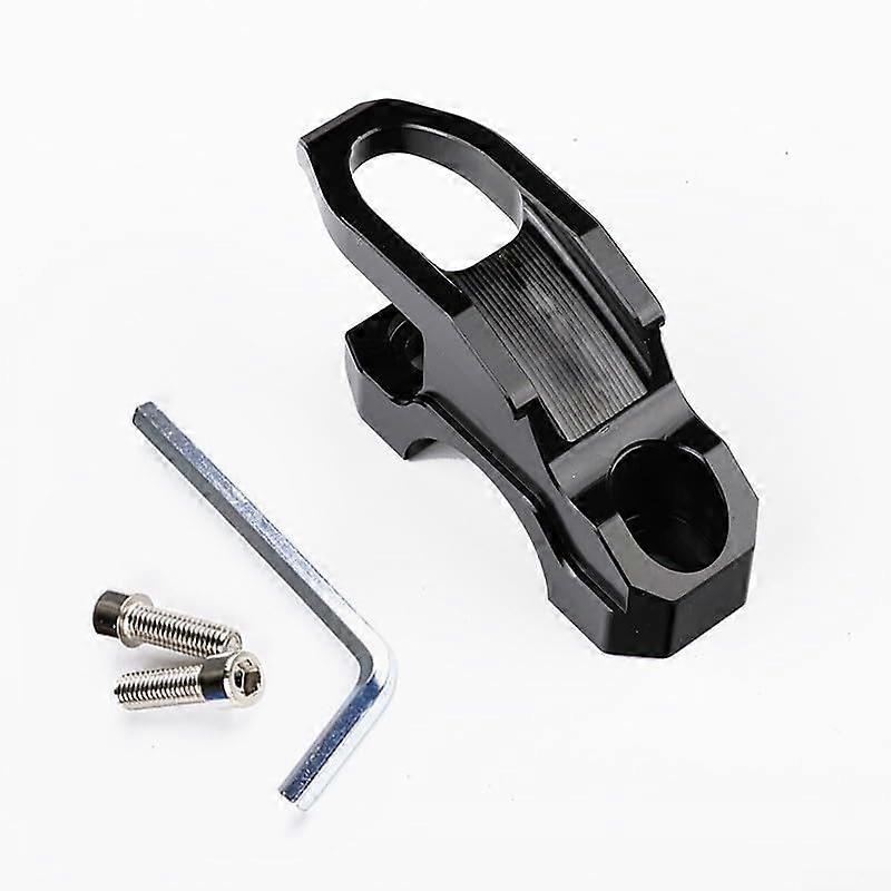 Reliable Motorcycle Helmet Holder, CNC Water Tap Hook for Easy Access, Black, Durable Material, Quick-Release Design