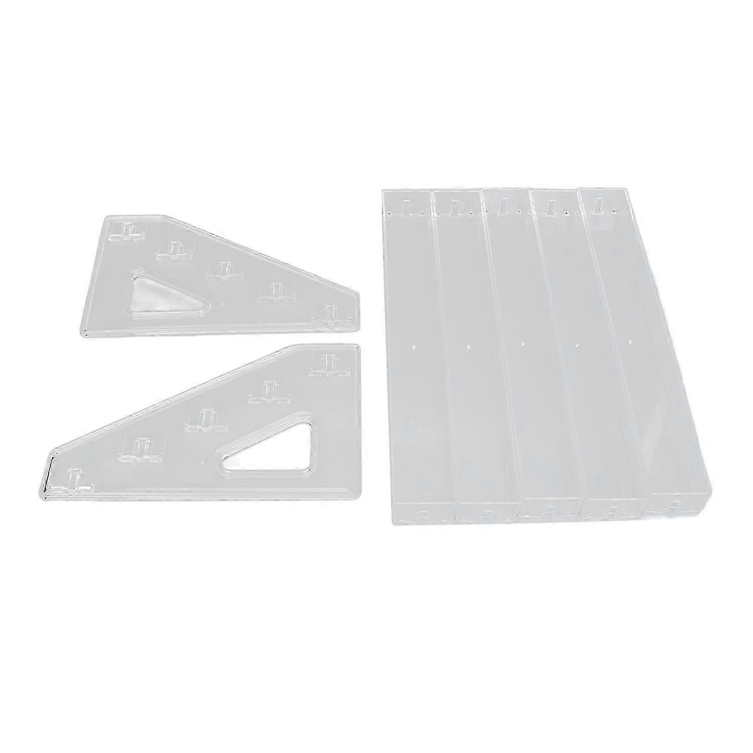 5 Layer Nail Polish Holder Rack Transparent Lipstick Display Staircase Eyeshadow Palette Organize