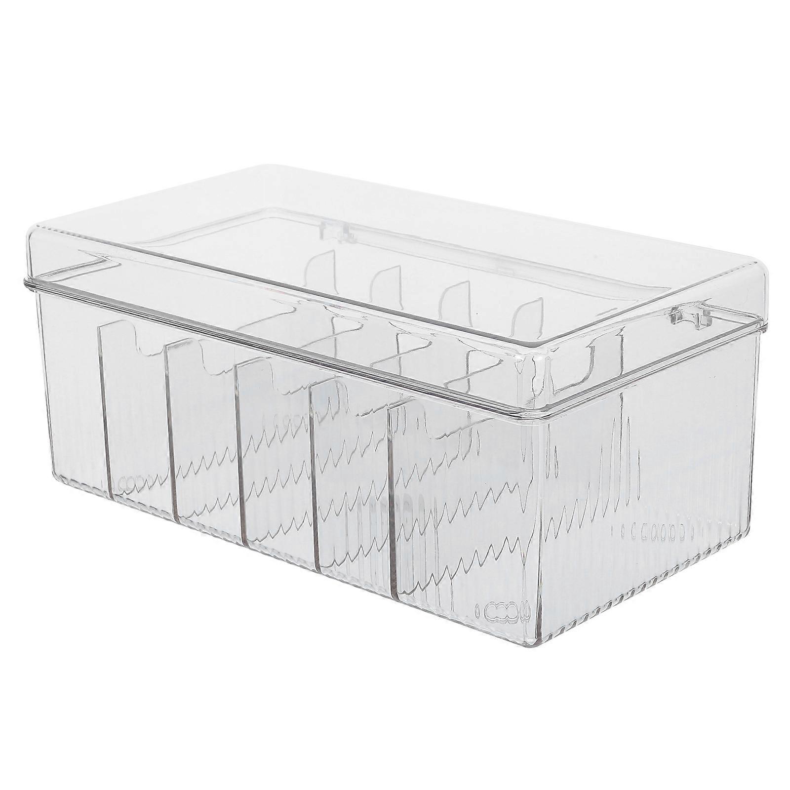 Acrylic Lash Organizer with Cover – Minimalist Design for Easy Access Storage of False Eyelashes and Beauty Tools
