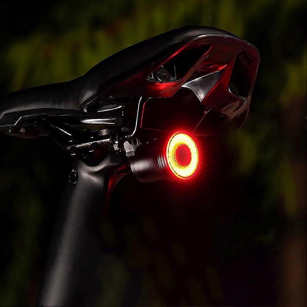 Bicycle Smart Rear Light USB-C Rechargeable IPX6 Waterproof LED for Road Bike MTB E-Bike with Car ON/OFF Function