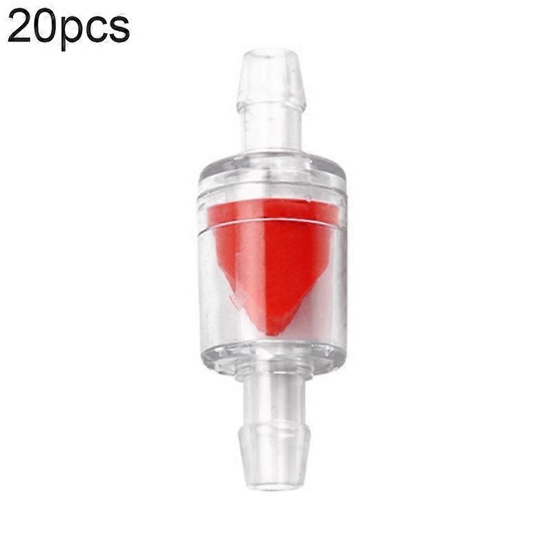 20 PCS Fish Tank Oxygen Pump Trachea Check Valve, Specification: 8mm (Red)
