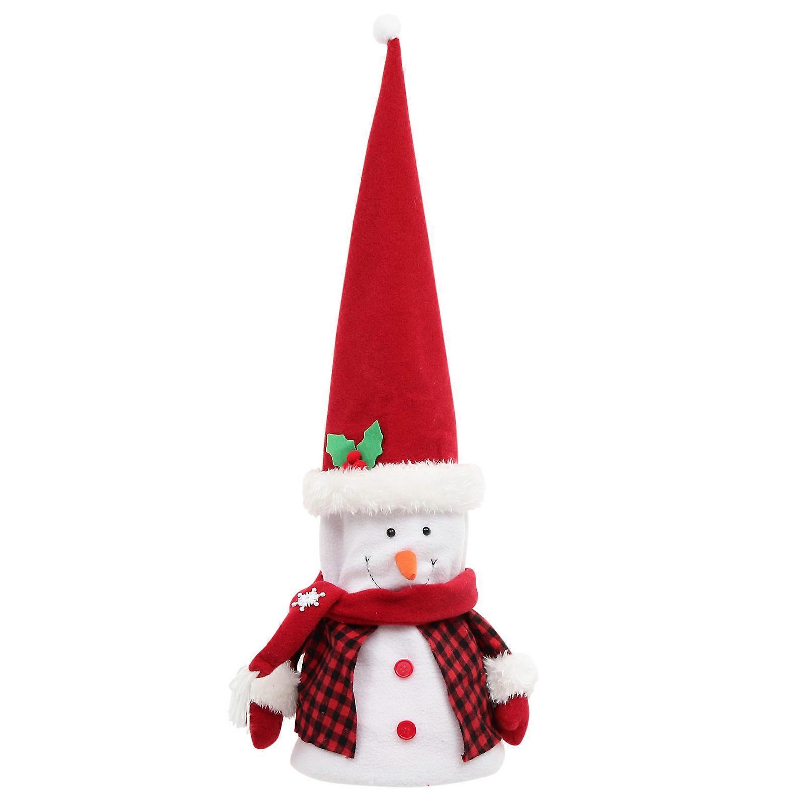 It sounds like you're looking to refine or expand a product listing or description for a **Snowman Tree Topper Christmas Ornament**. Here's a