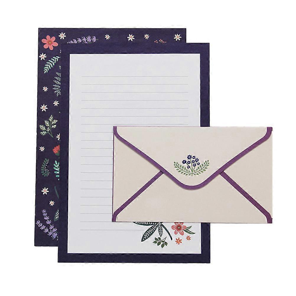 Romantic Writing Paper Letter Papers Rectangle Protect Documents 20.8x14.1cm 6 Sets