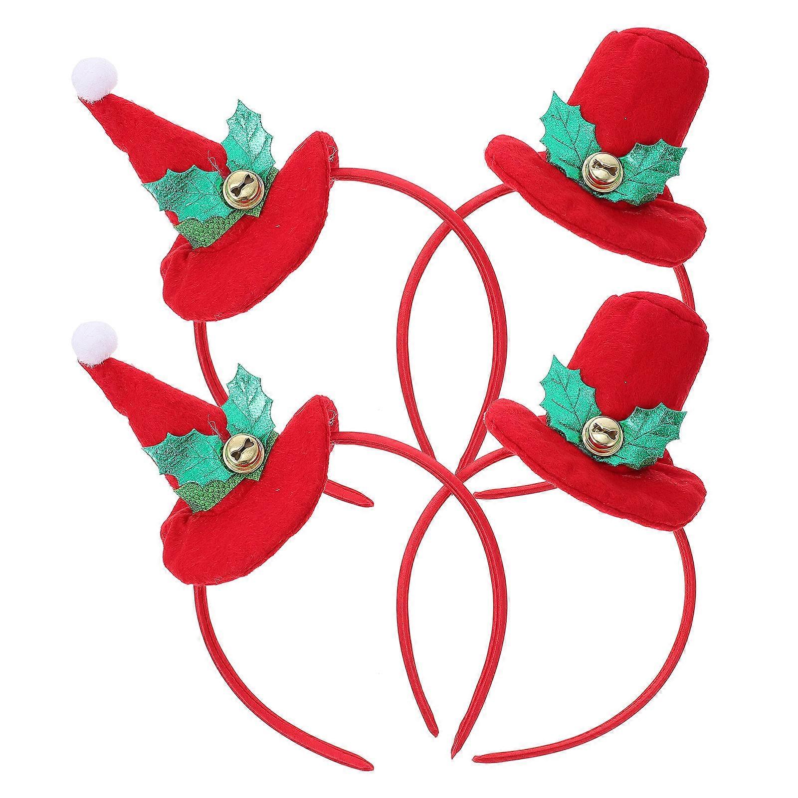 Christmas Mini Hat Headbands Festive Costume Accessory for Adults, Creative Xmas Design, Comfortable Fit for Party & Stage Use