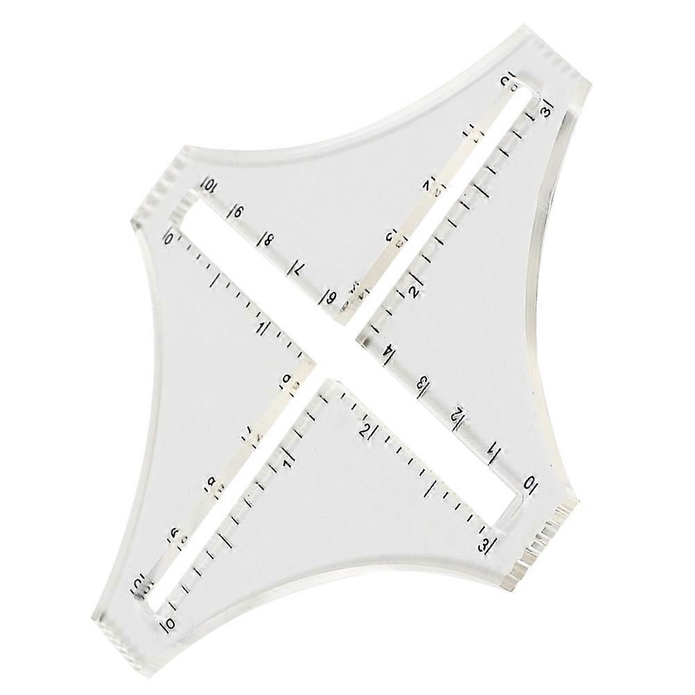 Density Scale Ruler Clear Quilting Ruler Embroidery Frame Counting Simple Design 1Pack