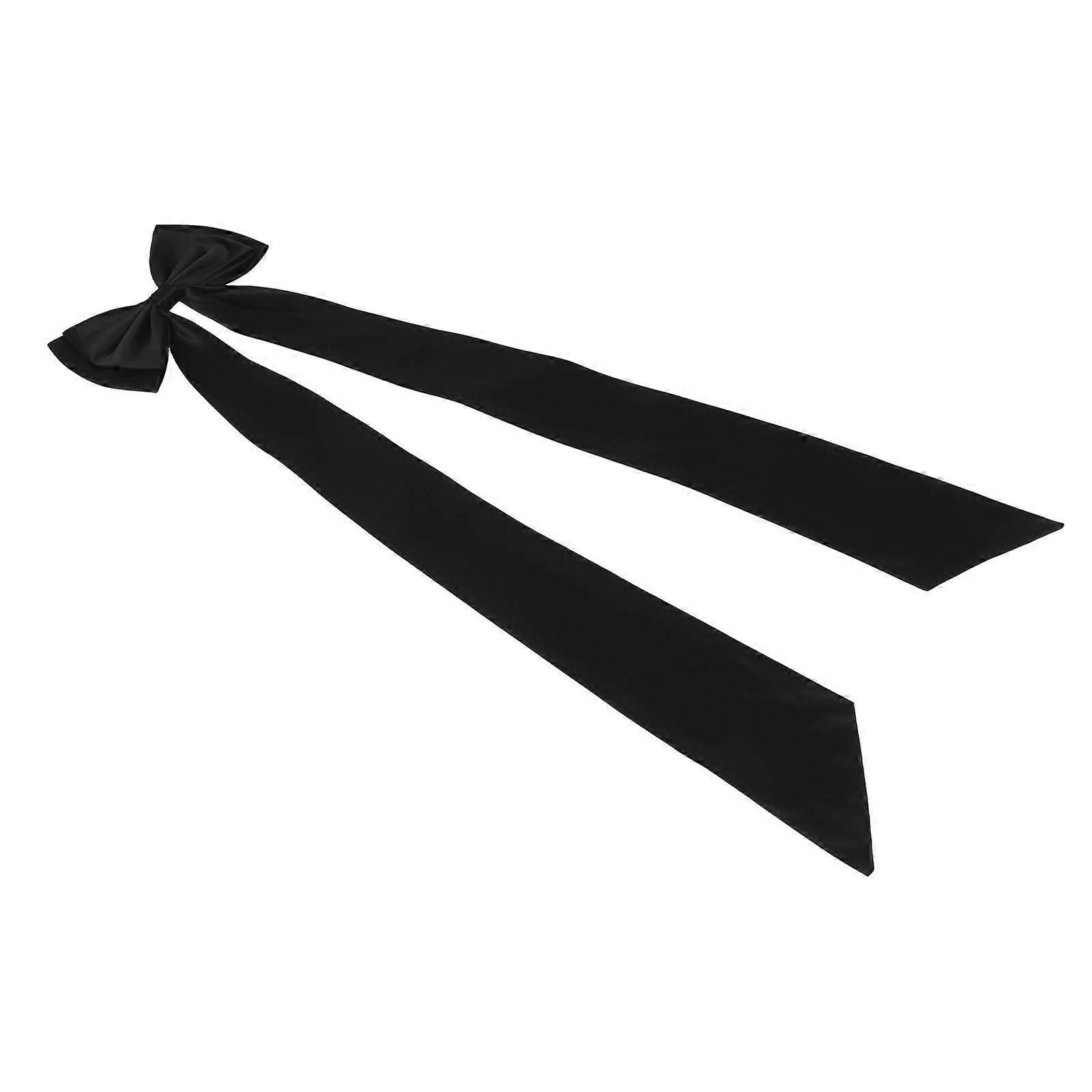 Elegant Satin Bridal Bow Belt with Detachable Train – Adjustable Sash for Wedding Dresses, Ceremonies, Performances, and Special Occasions