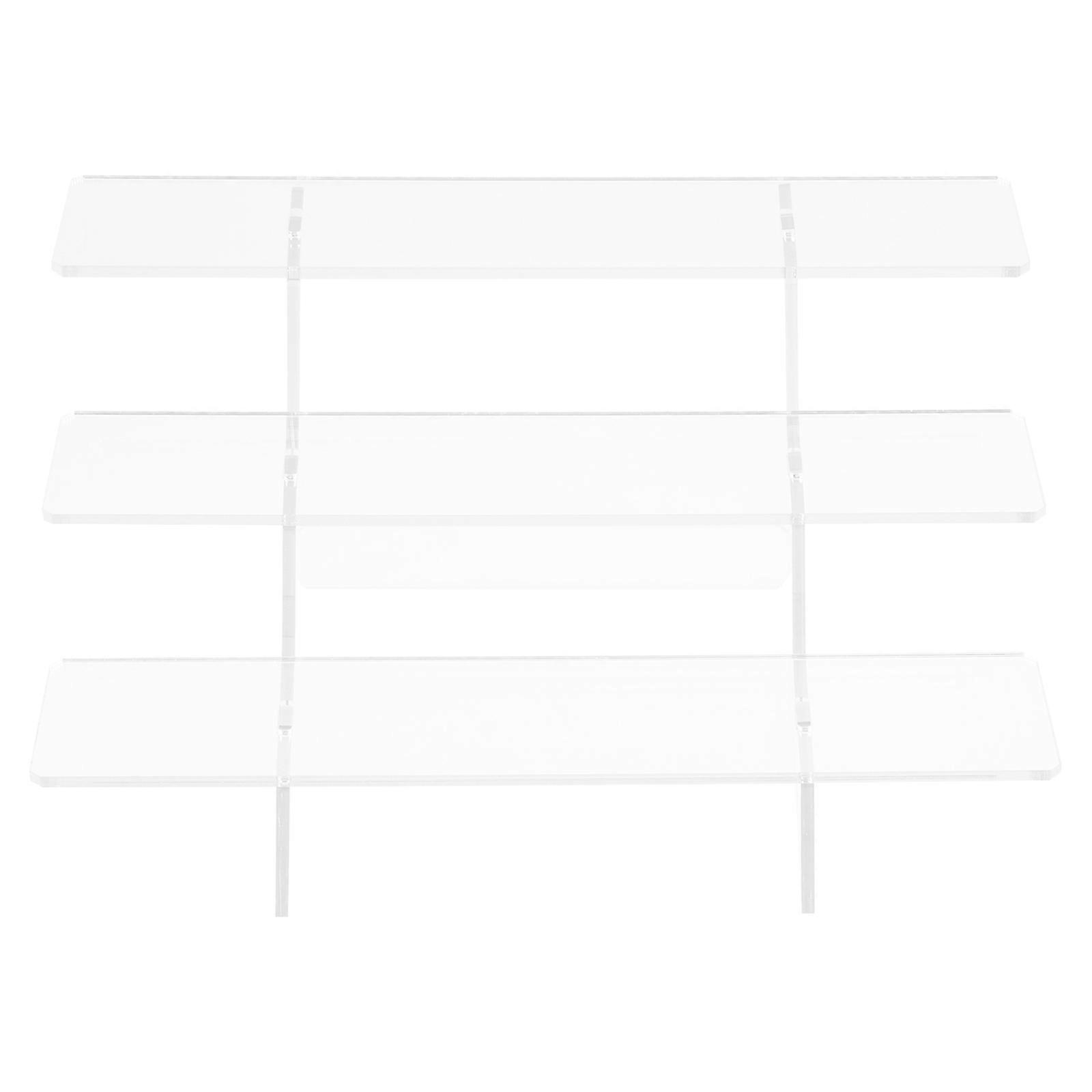Display Riser Action Figure Holding Stand For Banquet Tiered Structure Clear Acrylic 1Set