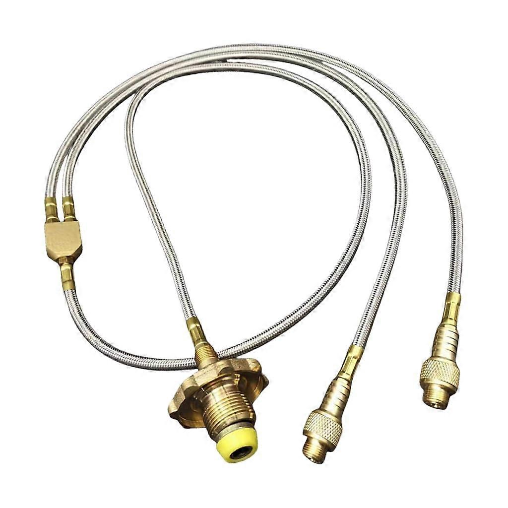 Outdoor Double Connection Gas Valves Adapter for Camping Cookers, Durable Gas Converter, Efficient Cooking Compatibility