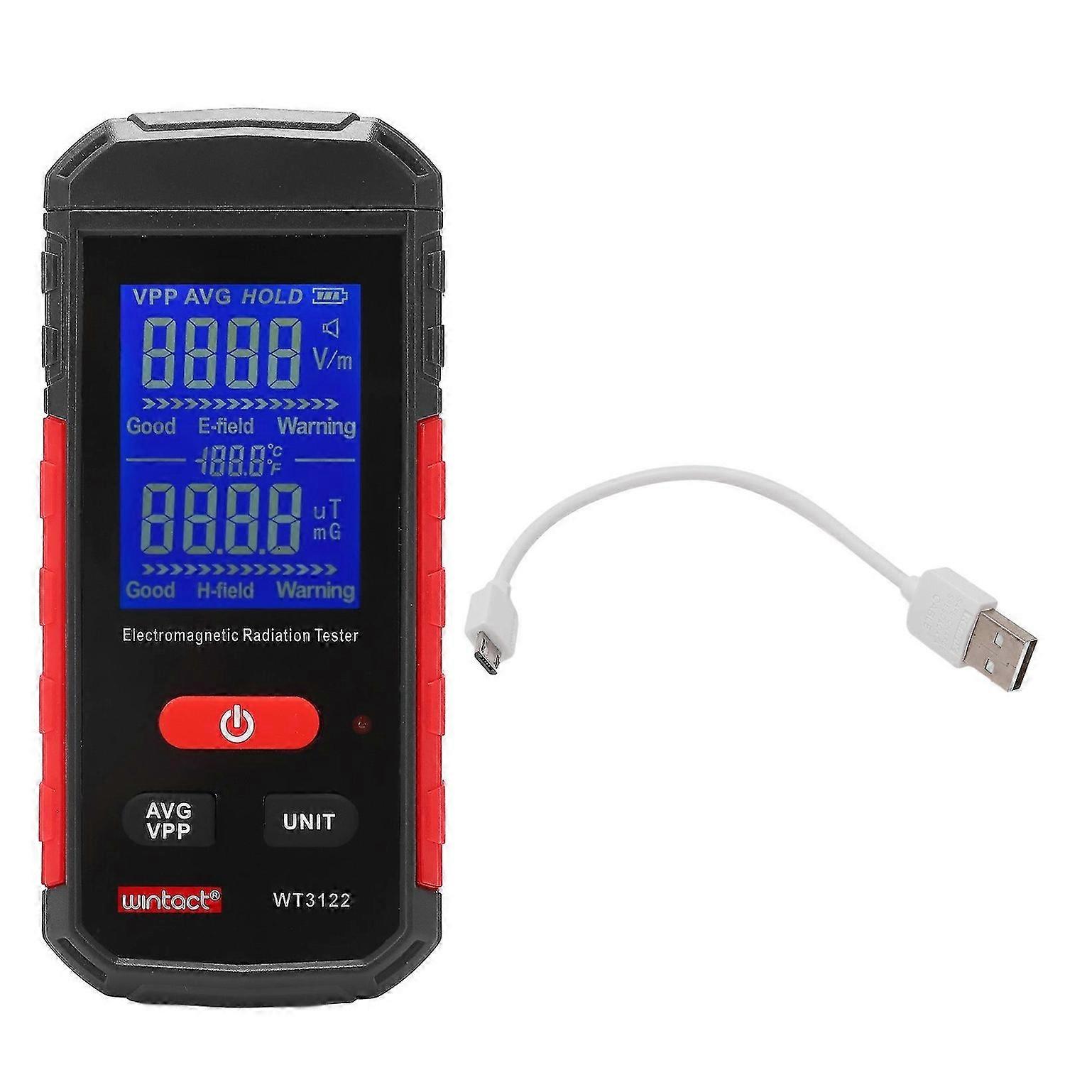 Radiation Detector Electric Field Magnetic Field Detection Data Lock Electromagnetic Radiation Meter