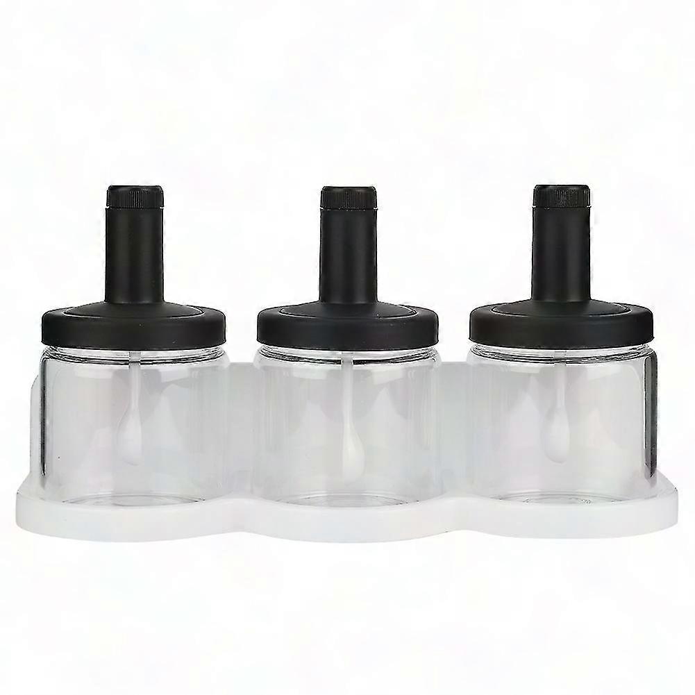 300ML Multi-Function Condiment Bottle with Spoon Lid for Kitchen Storage
