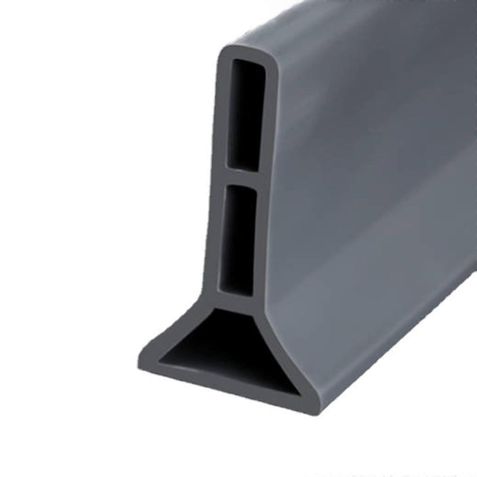 Foldable shower threshold, splash guard strip for shower water barrier, selfadhesive