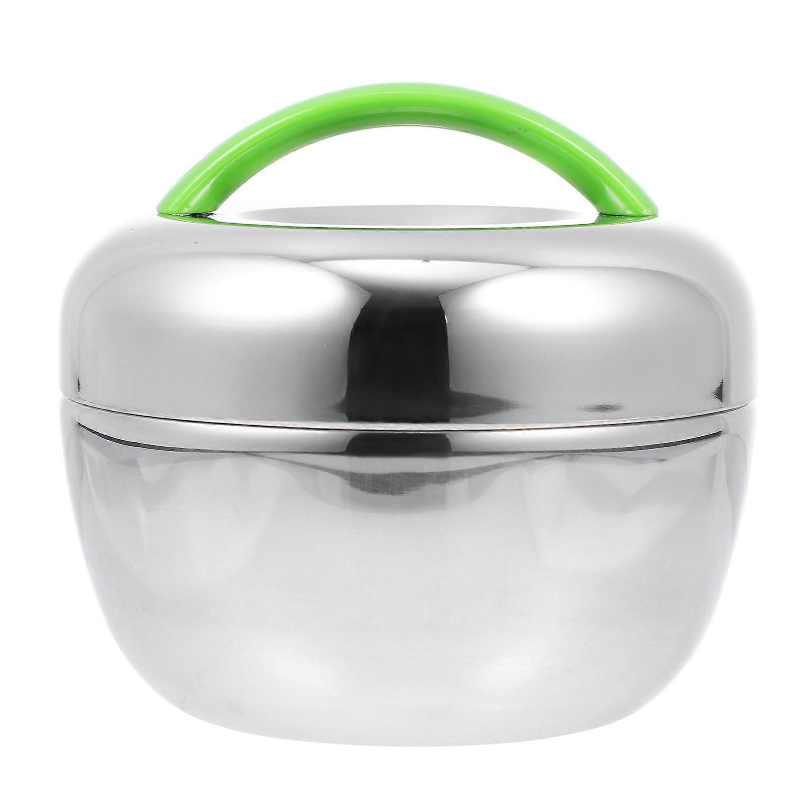 Stainless Steel Rectangular Fresh Keeping Box Outdoor Use Portable Multi Layer Lunch Box 13 8X13 8X9 5CM 1 Set