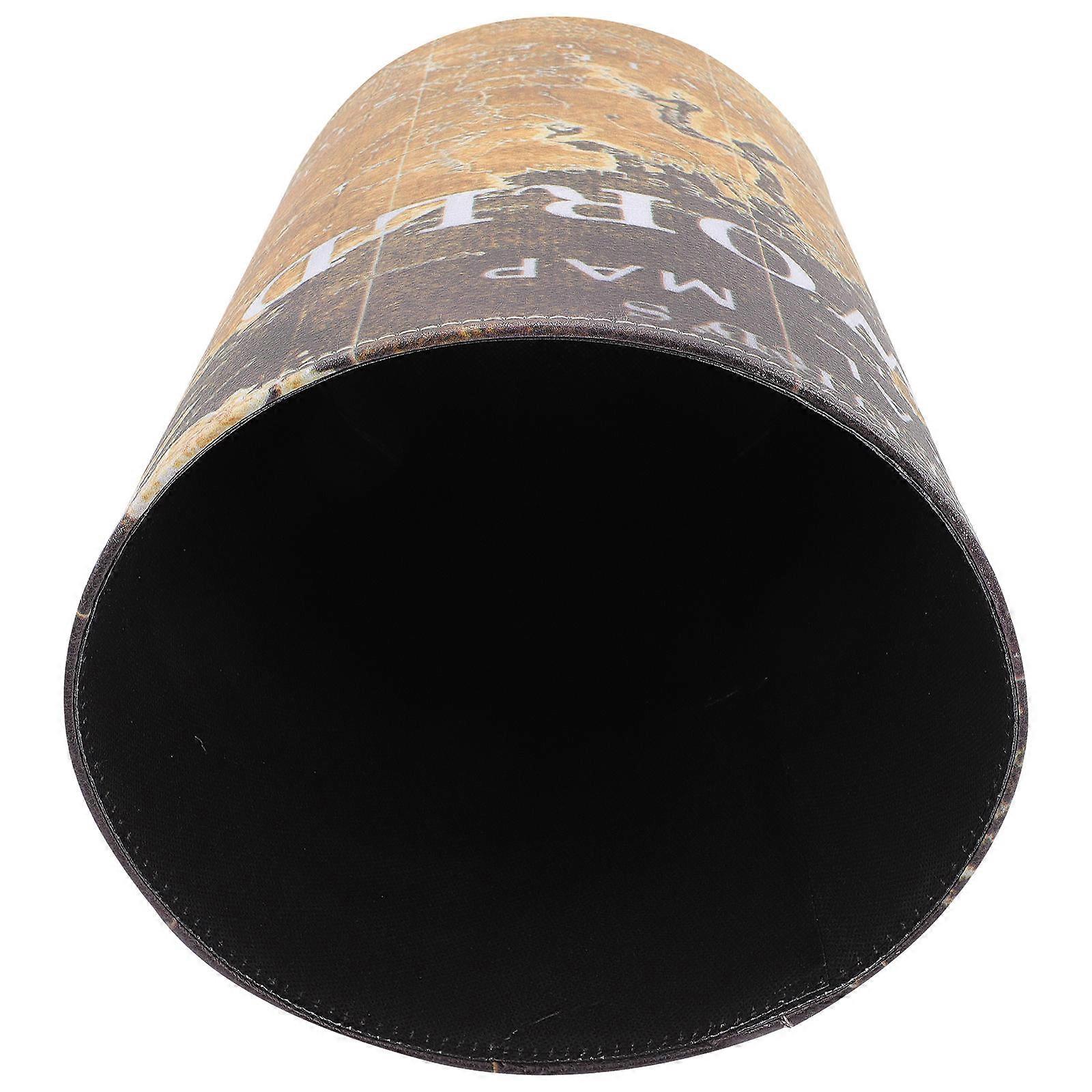 Vintage Waste Container Garbage Can Bathroom Reusable Black 26.5x25cm Sanitation 1Pack