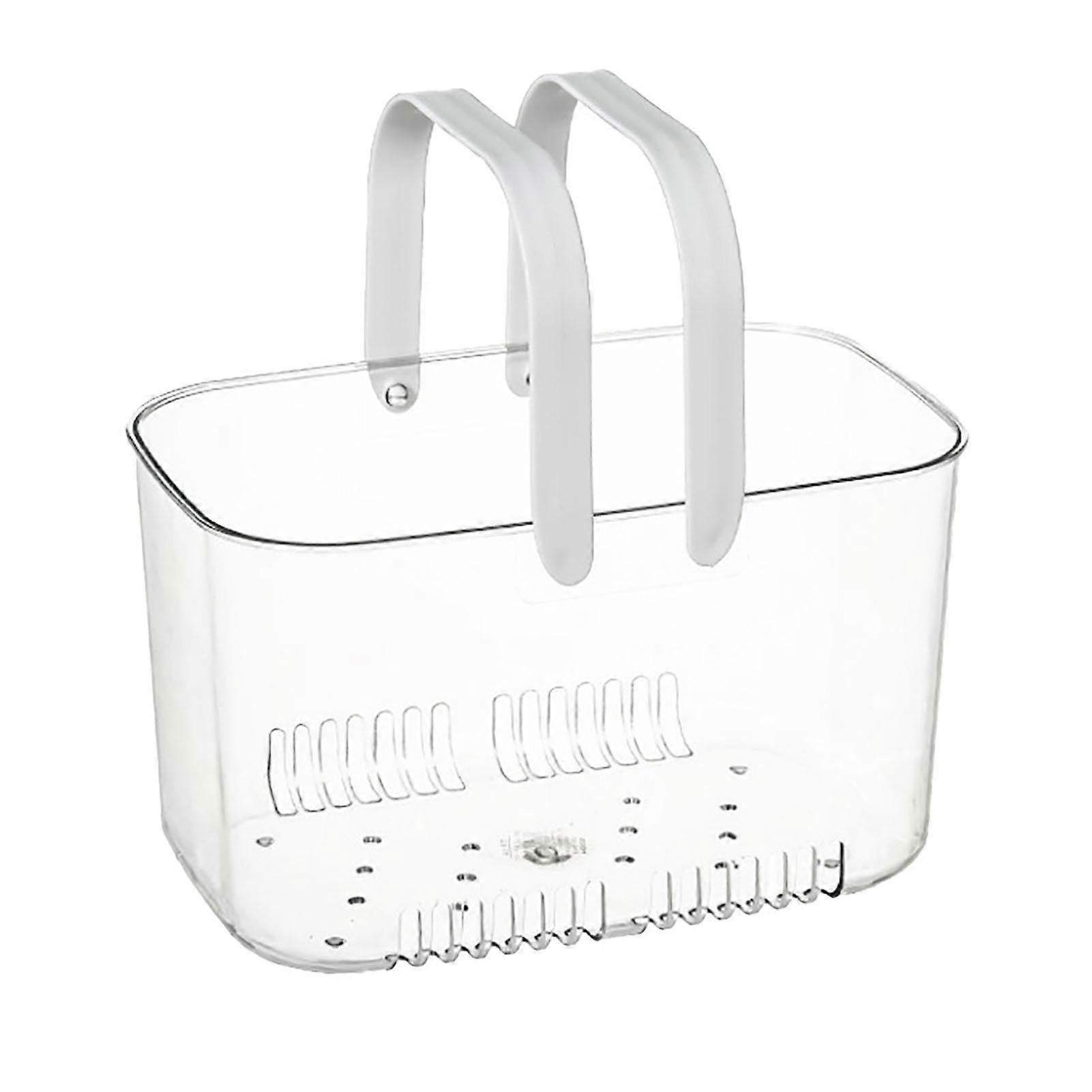Clear Hand Comfortable Handle Ventilation Holes Easy Access Versatile Fruit Storage Basket for Camping