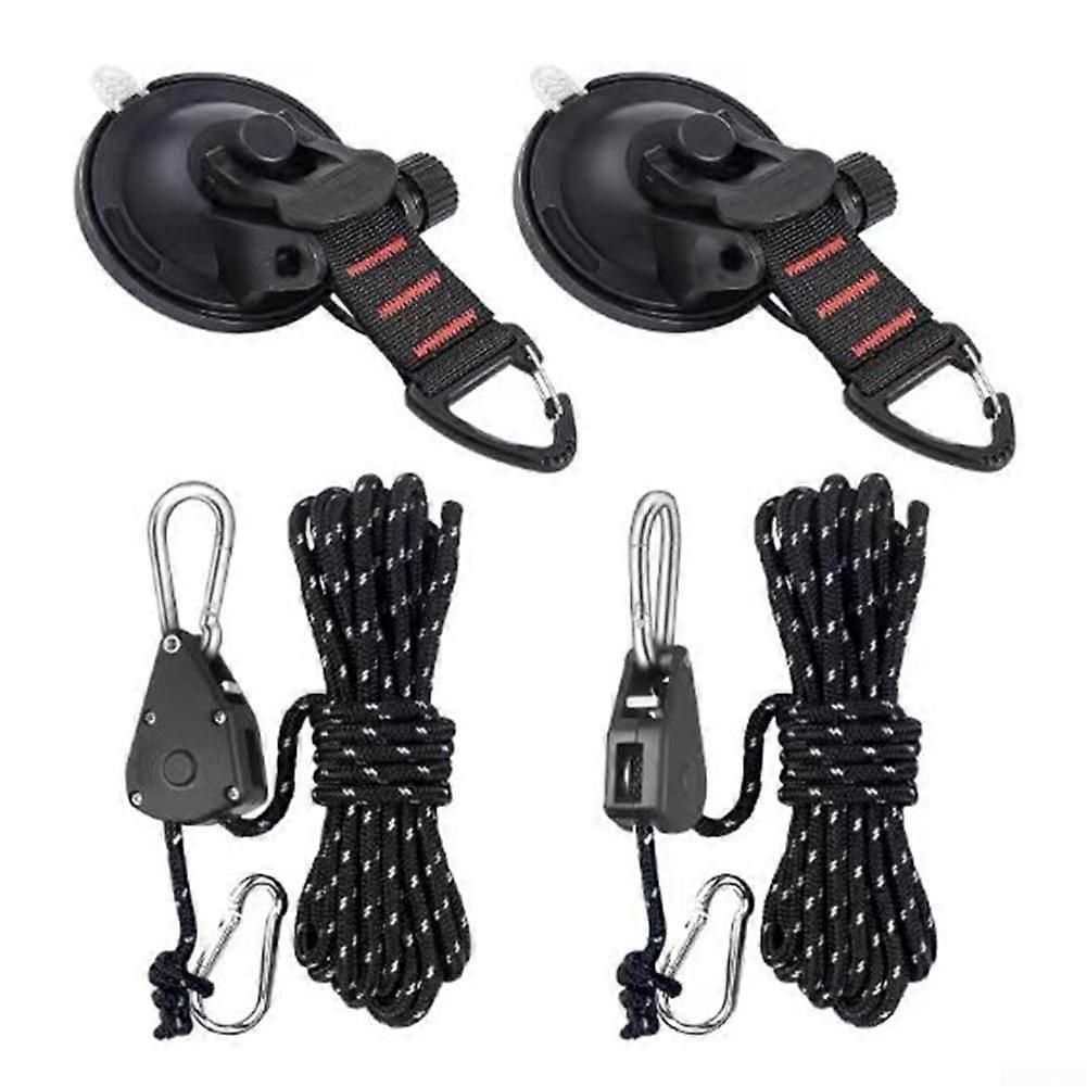 Suction cup hooks, ideal for securing items in the car or at outdoor events, strong adhesion (Clip 4piece set)