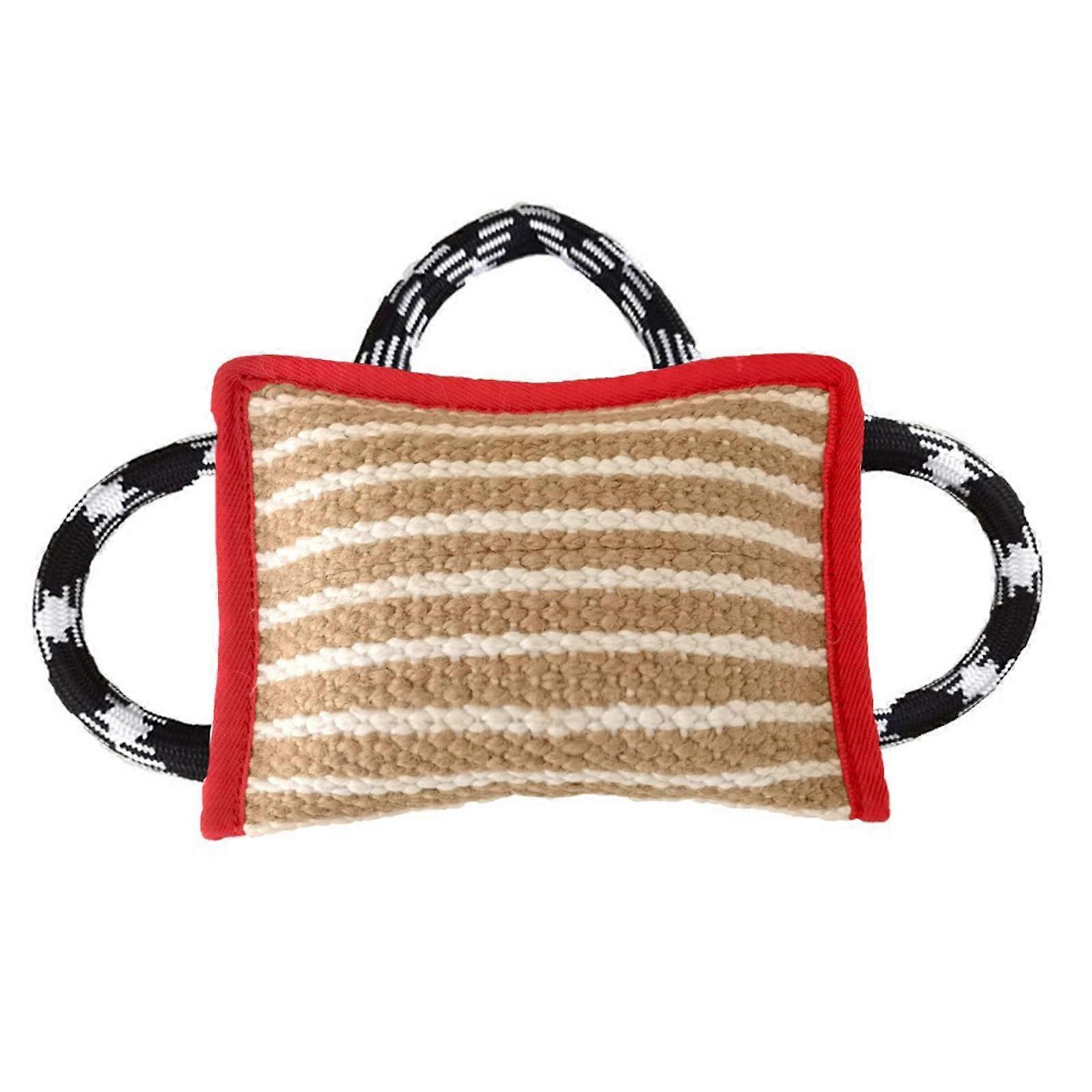 Durablity Dog Tug Pillow Toy Tear Resistant Fabric Dog Tug Toy  for Use Indoor/k and Training Playgrounds Ref: 7927