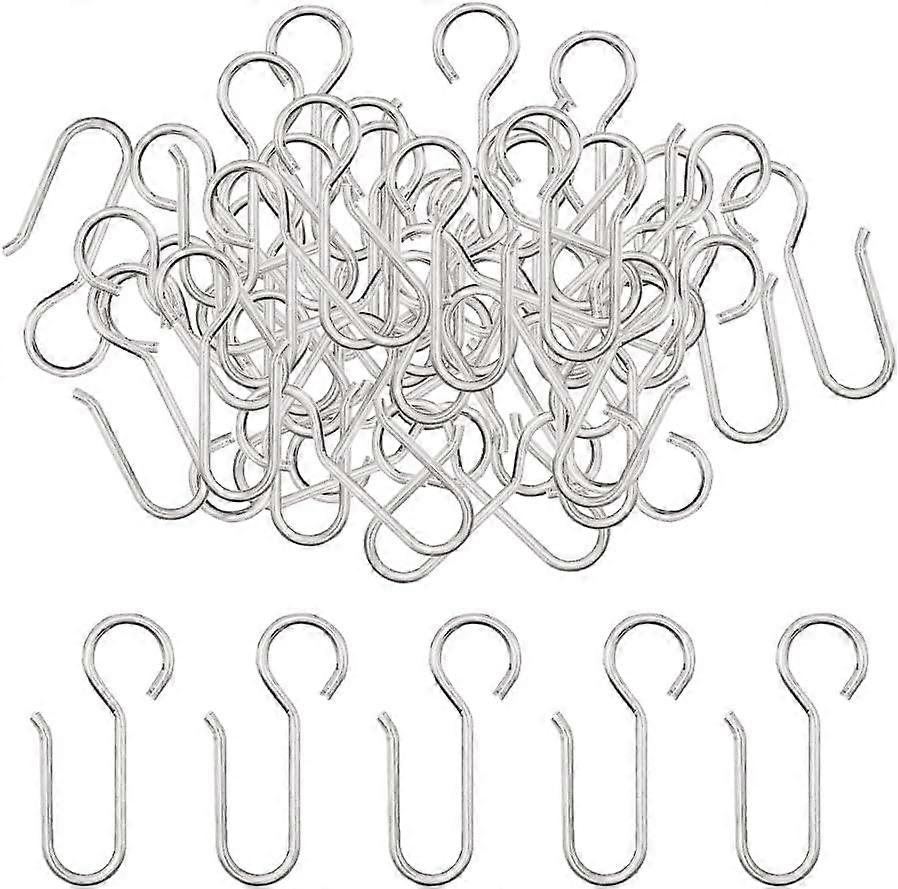 Curtain Clip Hooks, 40 Pieces Curtain Rail Hooks, Heavy Duty Zinc Curt