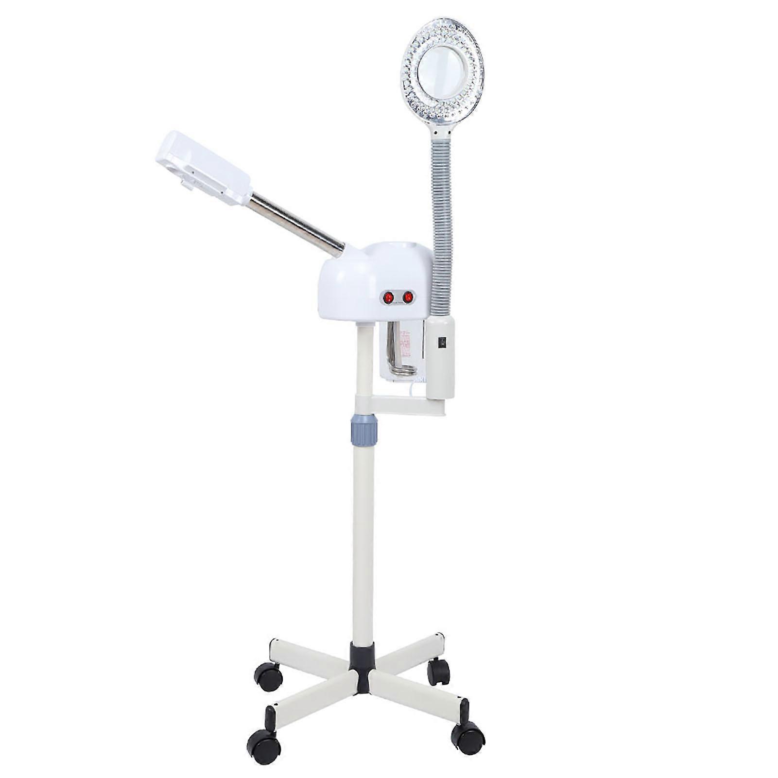 Beauty Salon 2 in 1 LED Cold Light 5X Magnifying Lamp Hot Facial Steamer Machine