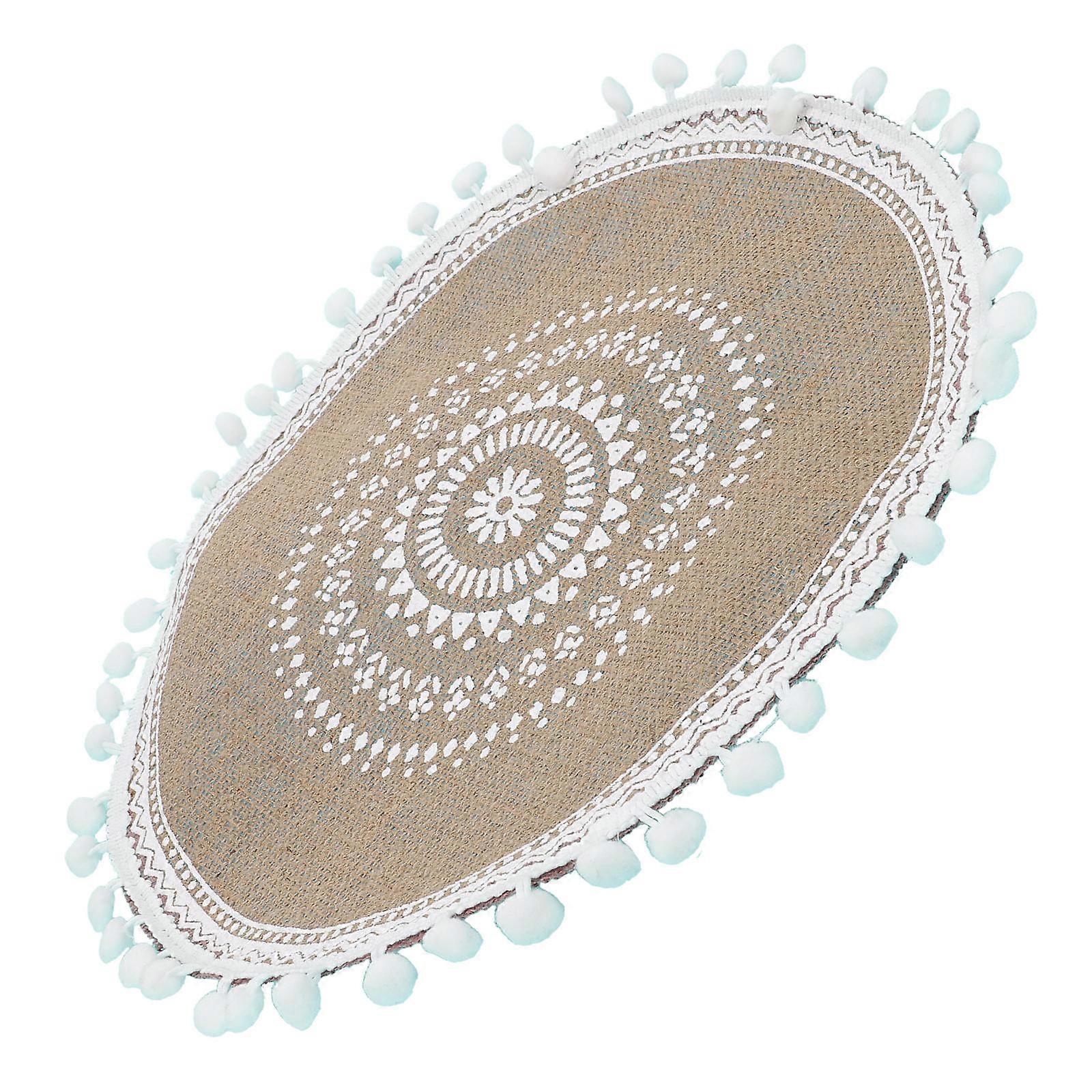 Dining Table Mats Unique Decor Bohemian Style Handwoven Protective Mat Heat-Proof 1Pcs