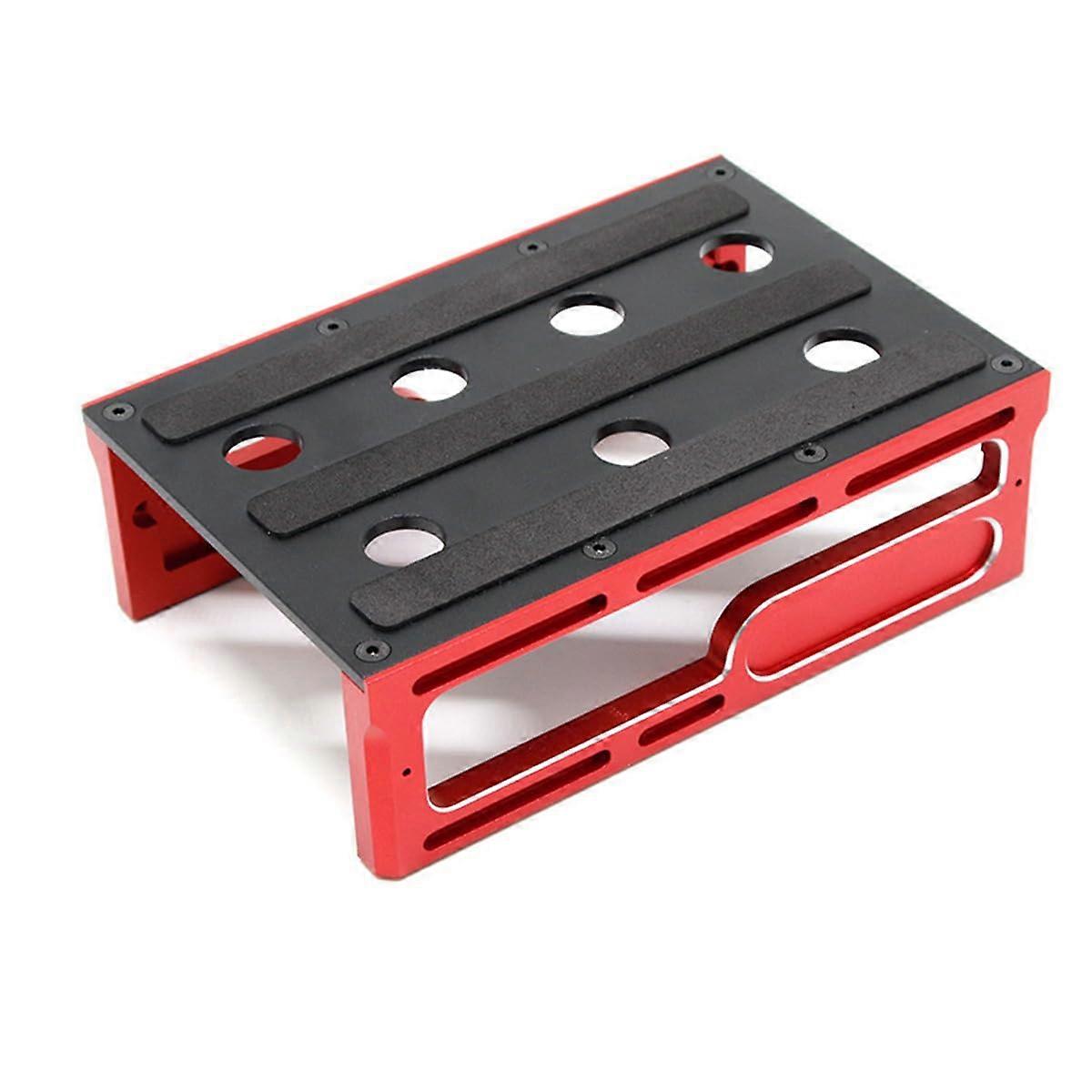 Metal 1/10 Scale 1/8 RC Car Display Platform Stand RC Model Tool Kit RedBlack