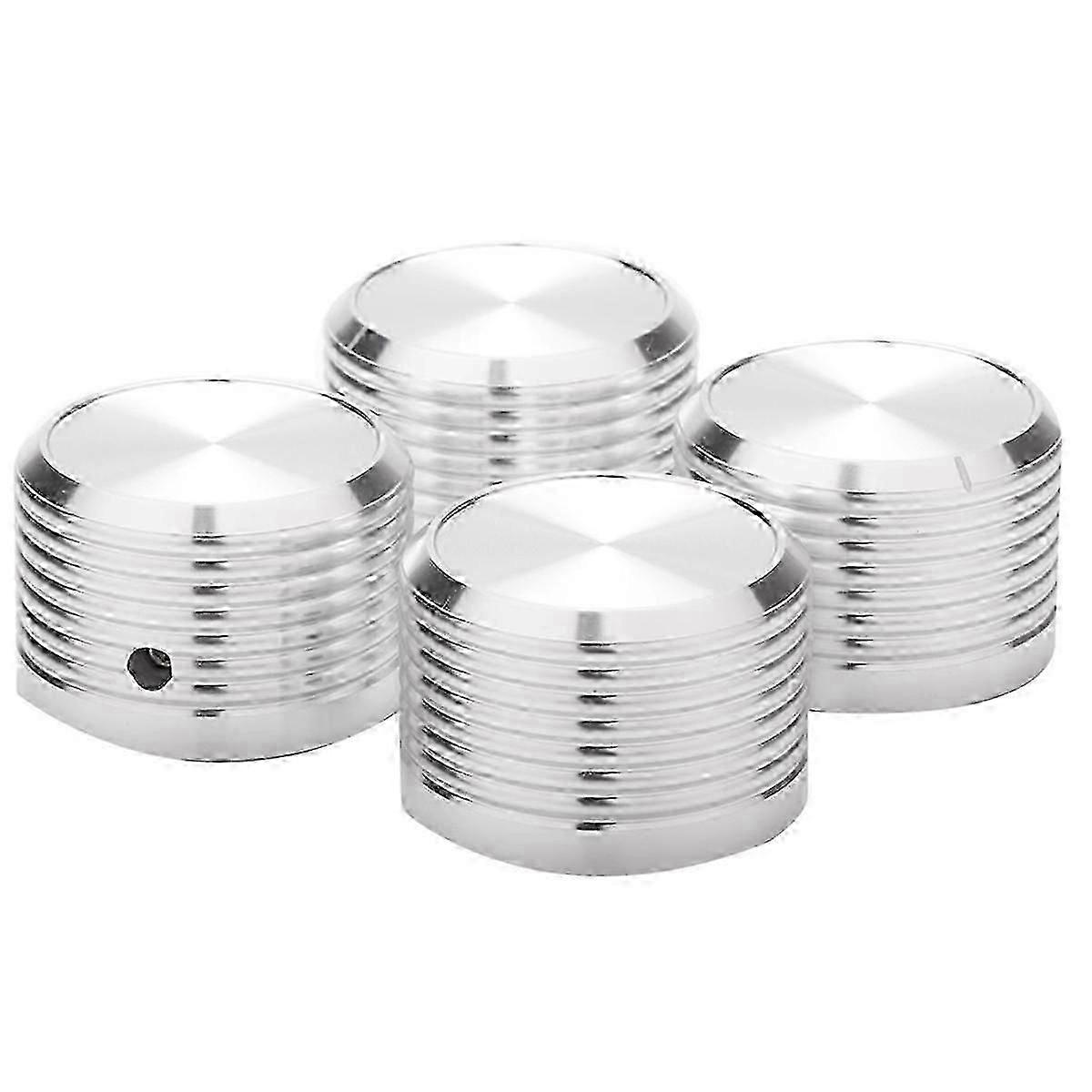 4Pcs 38x25mm Solid Aluminium Gitarre AMP Verstärker Verstärker Knopf Verstärker Radio Player Potentiometer Lautstärke K