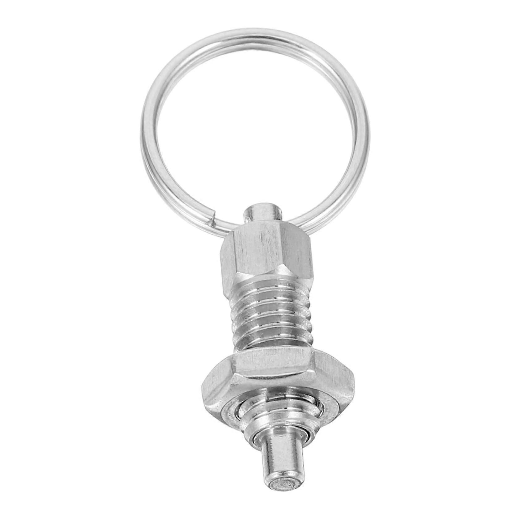 Spring-Loaded Locking Pin With Pull Ring - Self-Locking Positioning Pin, For Trailer Gates, Mechanical Equipment