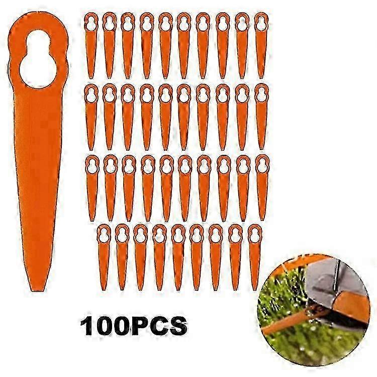 100Pcs STIHL Polycut 2-2 ABS Lawn Mower Replacement Cutting Blades