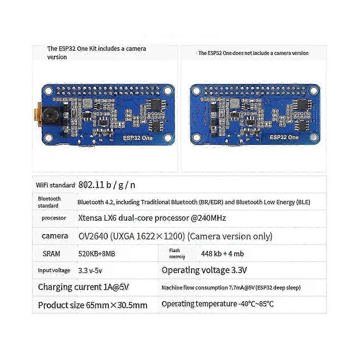 Esp32 Development Board 240mhz Wifi Bluetooth Support Image Voice Processing Board B