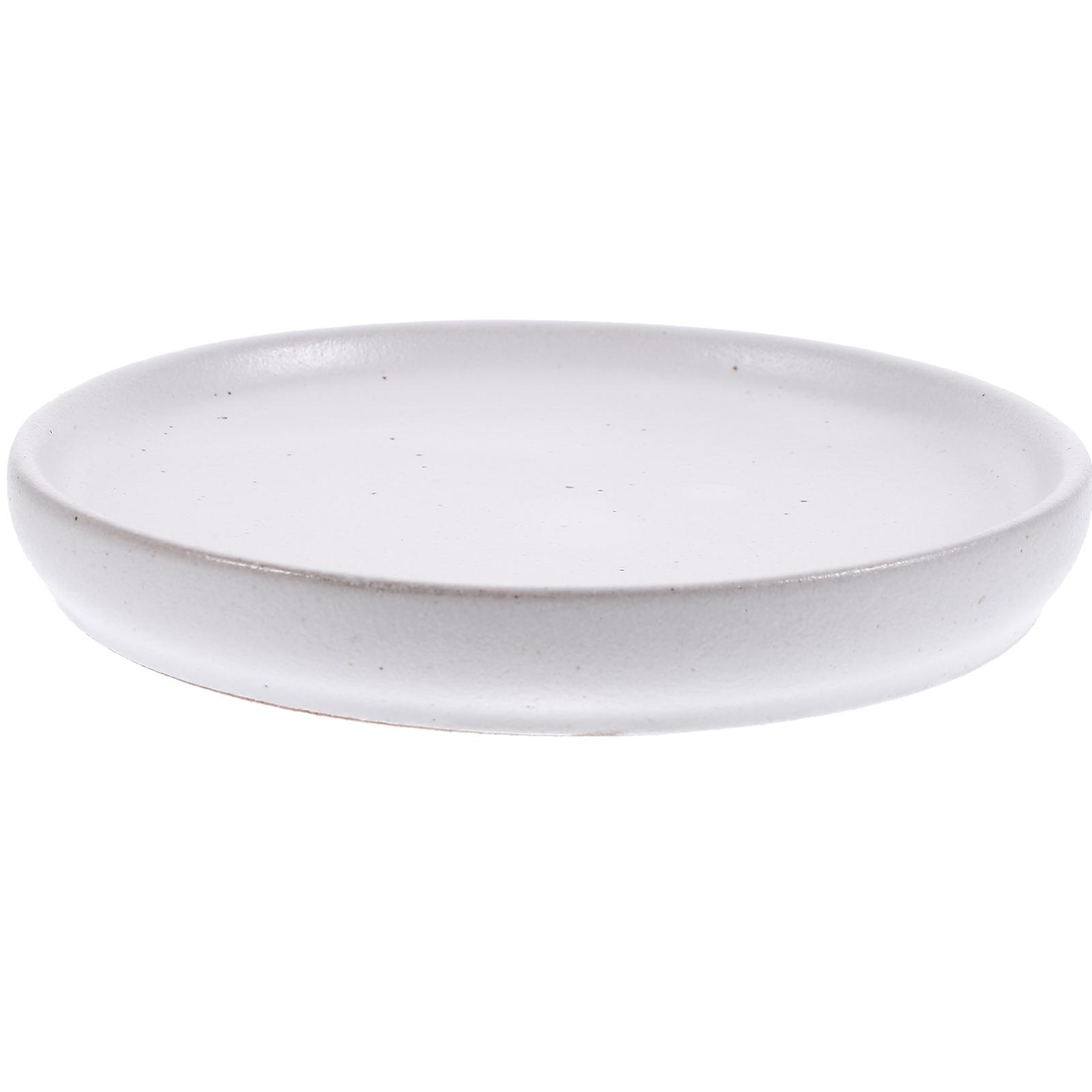 White Ceramic Sushi Serving Plate for Restaurant or Home Use Smooth Surface Easy to .2 Inches