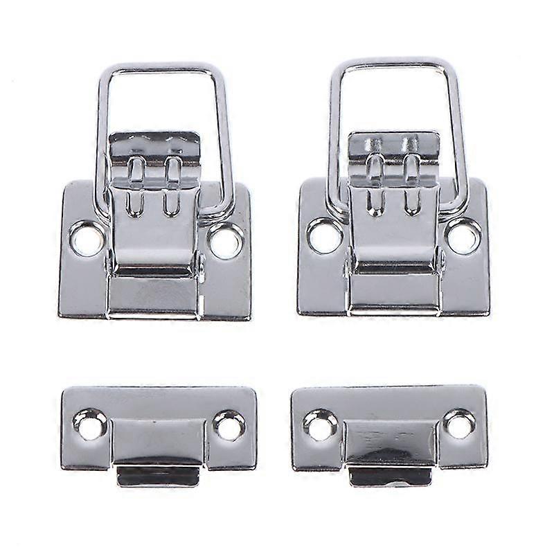 2Pcs Stainless Steel Chrome Toggle Latch For Chest Box Case Suitcase Tool Clasp