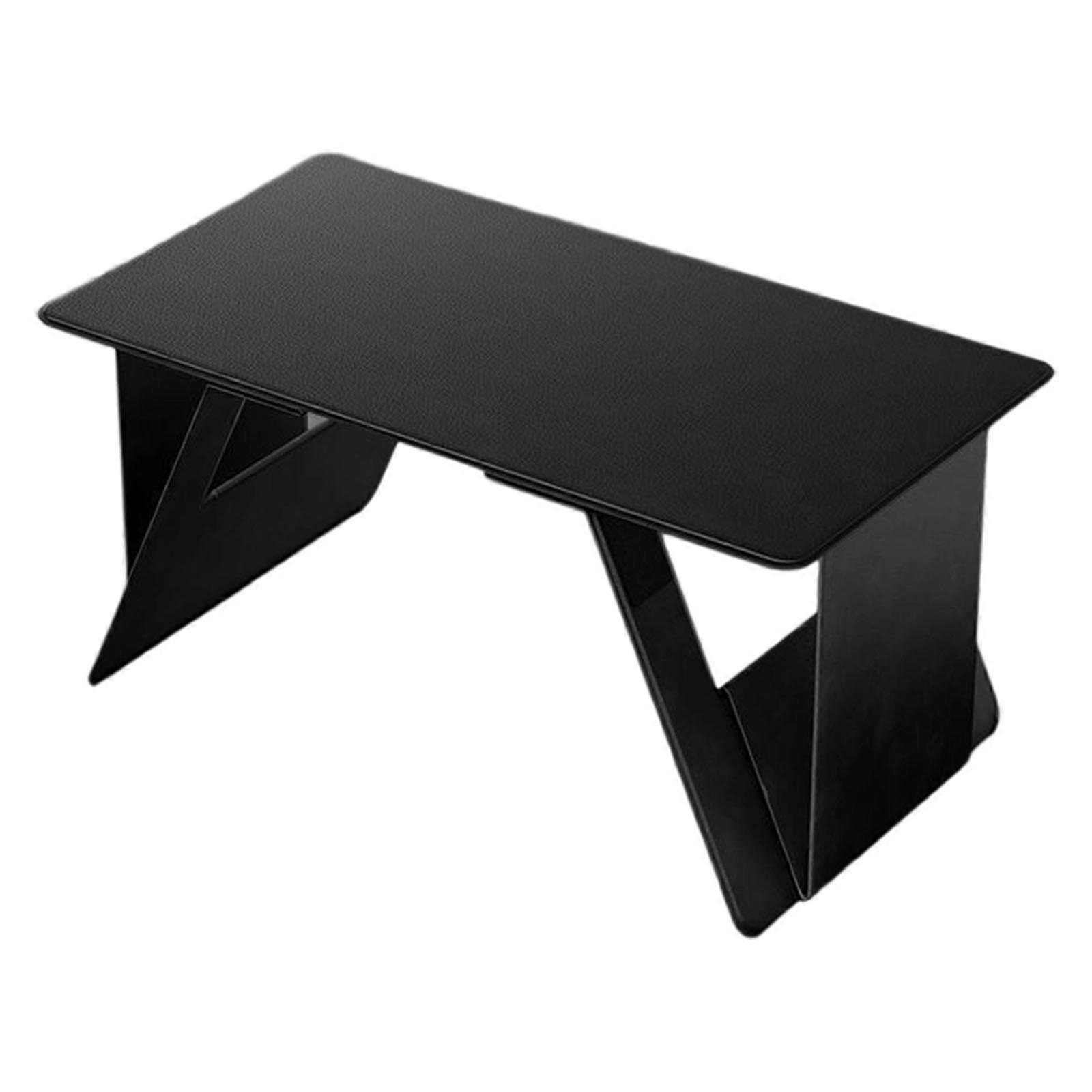 Foldable Notebook Laptop Table Heavy Load Computer Desk Stand Breakfast Serving Bed Tray for Bedroom Study Room Black