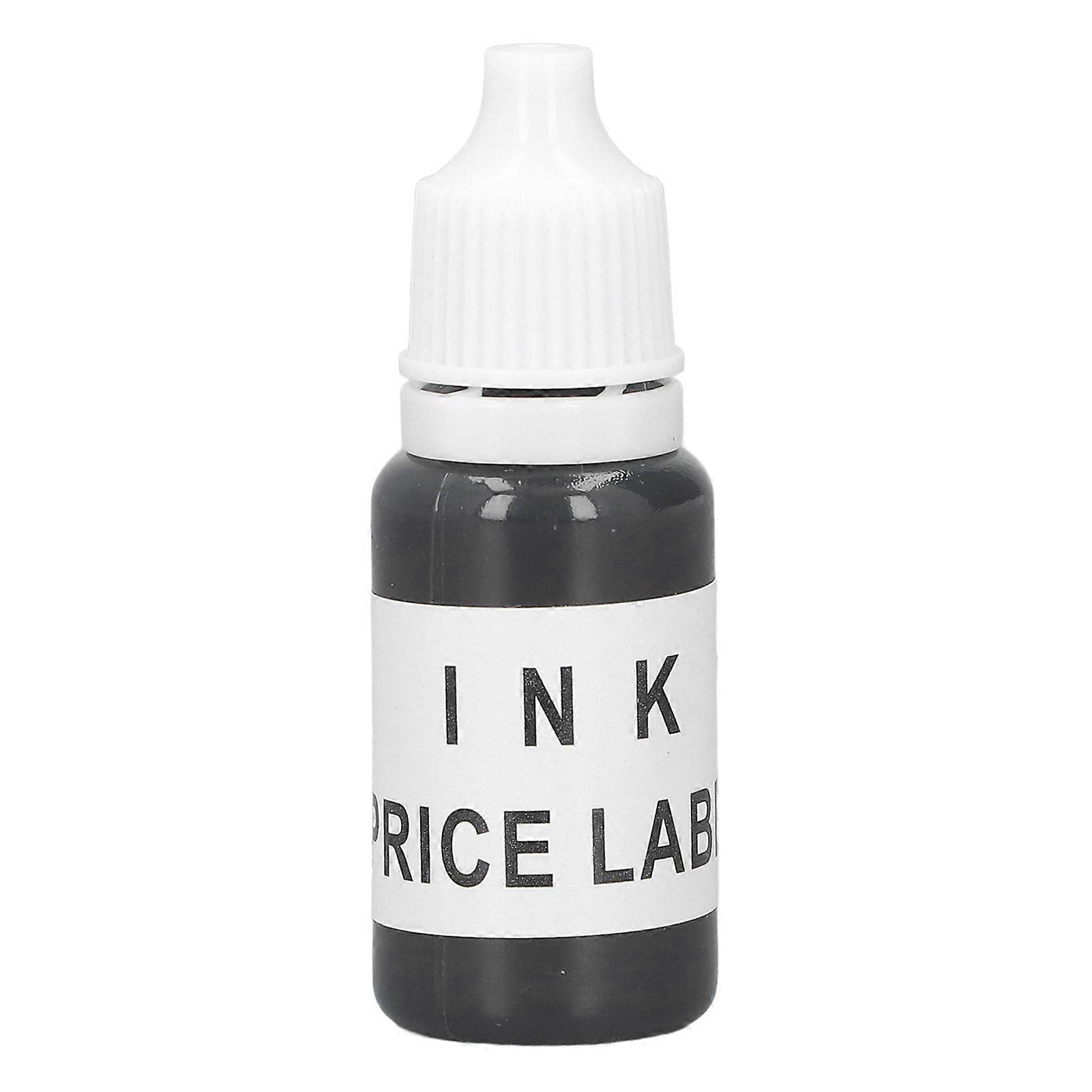 10ML Price Labeler Ink Black Refill Carbon Ink Replacement for Labeling Machine Roller