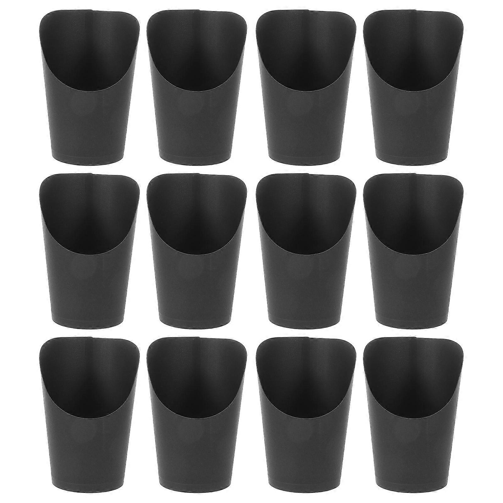 100Pcs Black Paper Food Containers for Home Use Perfect for Parties and Special Occasions
