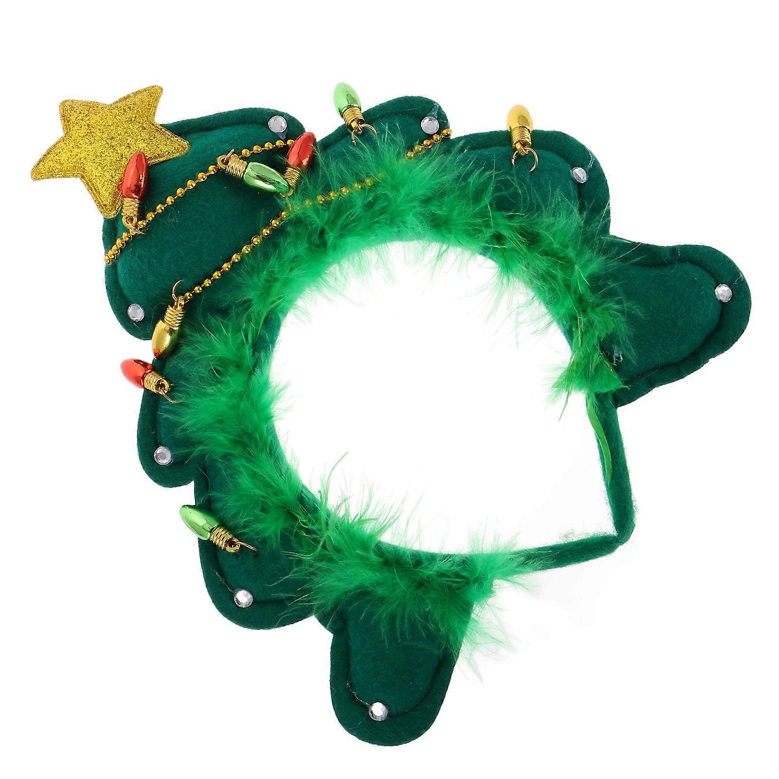Festive Christmas Tree Headband with Bell – Lightweight & Comfortable Hair Accessory for Holiday Parties, Office & Family Gatherings